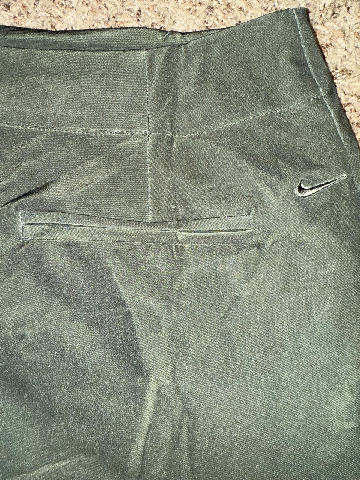 Nike Nike Golf Olive Abstract Art Branch Dri-Fit Skort Size 34" / US 12 / IT 48 - 9 Thumbnail