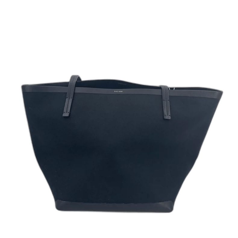 The Row Black Leather Tote Bag, Women's