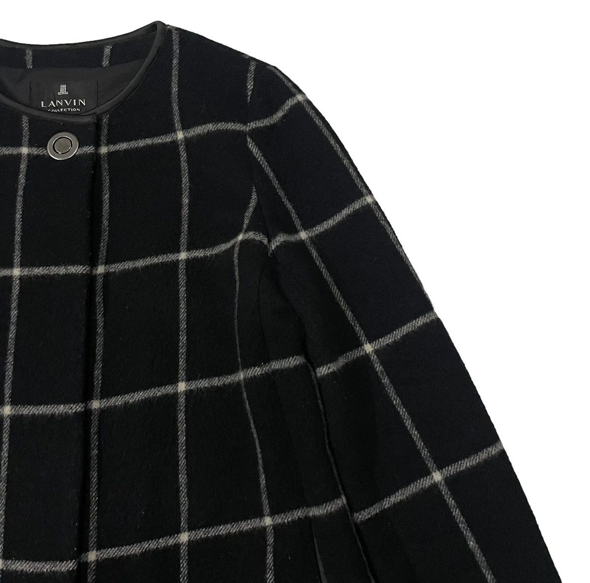 Lanvin Vintage Lanvin Collection Wool Tartan Long Jacket Size M / US 6-8 / IT 42-44 - 2 Thumbnail
