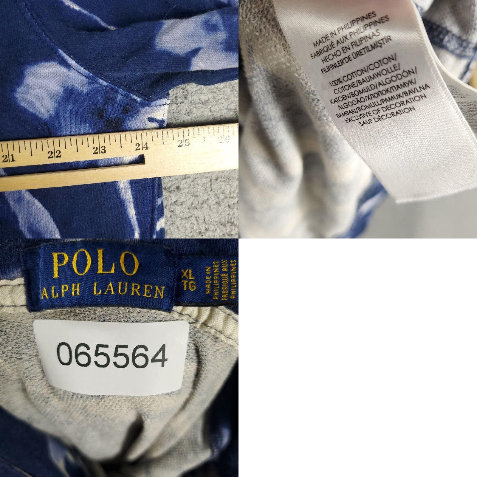 Polo Ralph Lauren Ralph Lauren Polo Hoodie Mens XL Blue Floral Pony Pullover Sweatshirt Knit Mock Neck Logo Pockets All Seasons Brand: Polo Ralph Lauren Size US XL / EU 56 / 4 - 8 Thumbnail