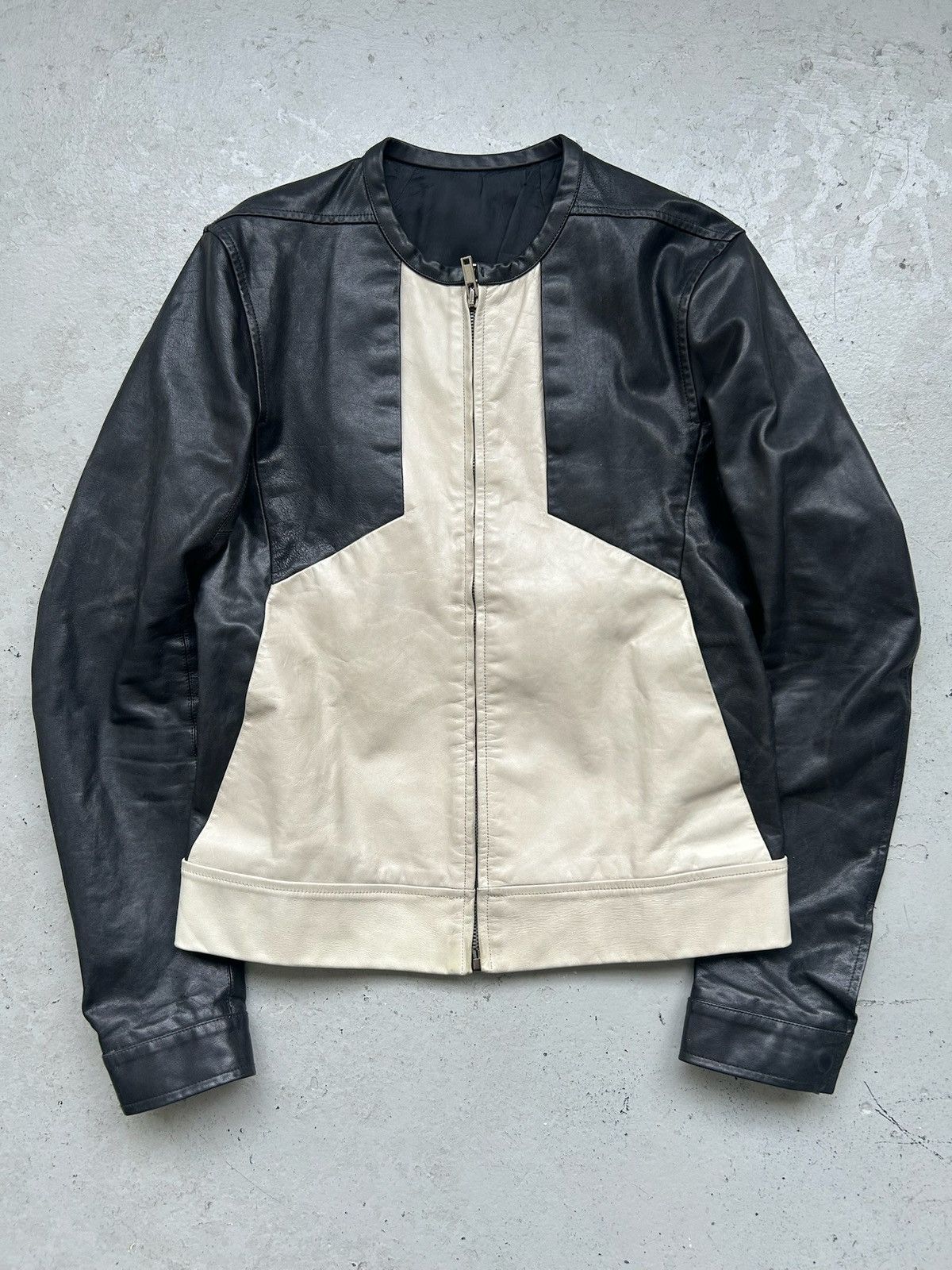 Rick Owens SS12 NASKA Pearl Leather Jacket | Grailed