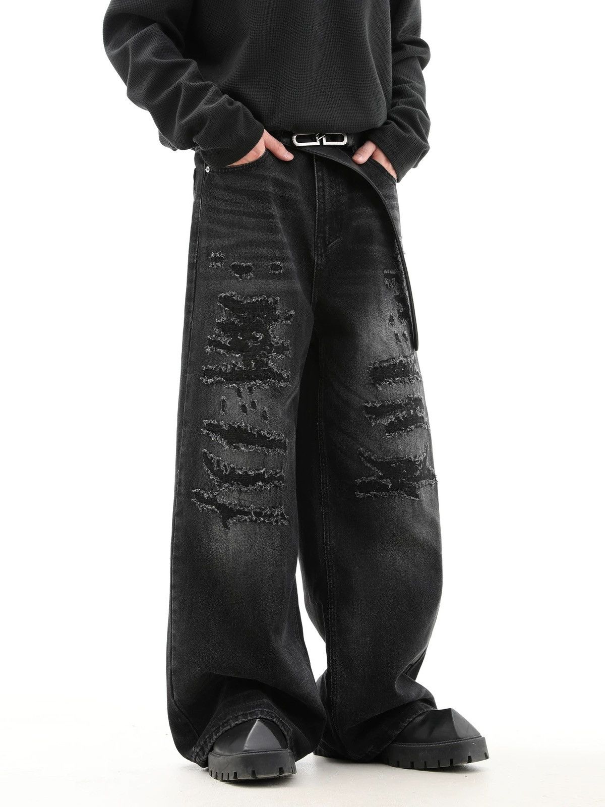 Japanese Brand × Vintage Retro punk pants Size US 31 - 1 Thumbnail
