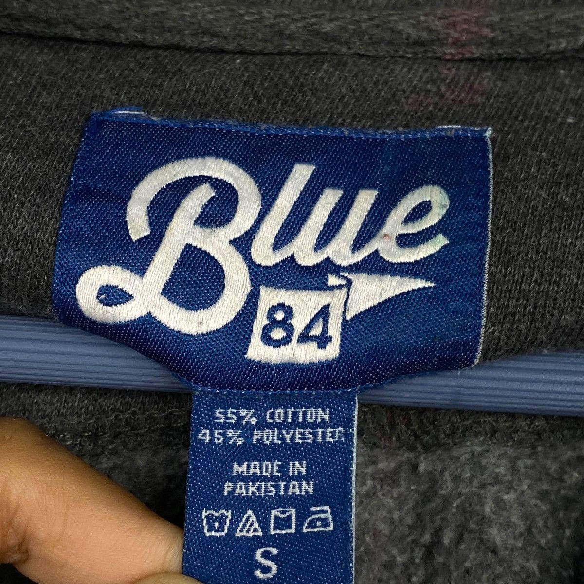 Vintage Vintage Blue 84 Quarter Zip Big Embroidered Bowdoin Size US S / EU 44-46 / 1 - 6 Thumbnail