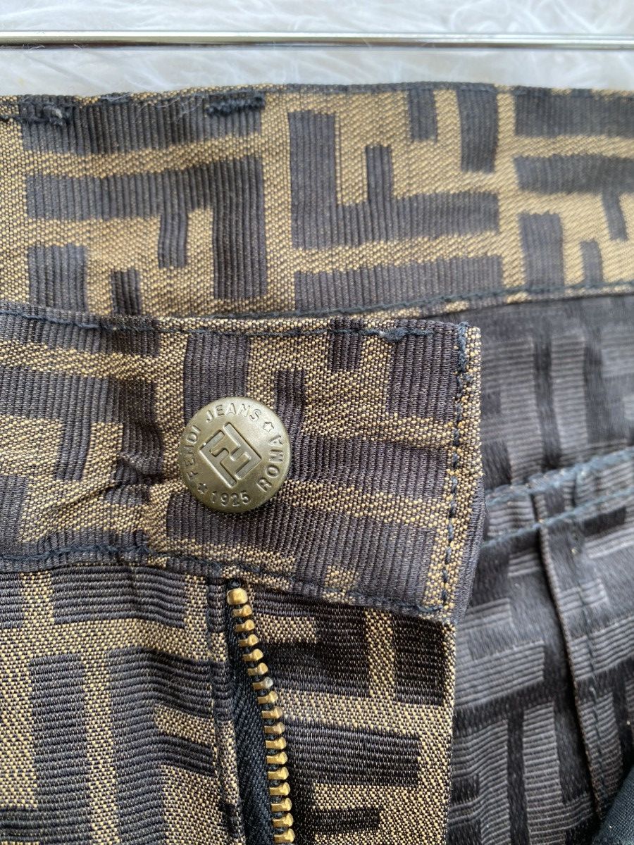 Fendi Vintage Fendi Zucca Monogram Pants FF Logo Size US 26 / EU 42 - 11 Thumbnail