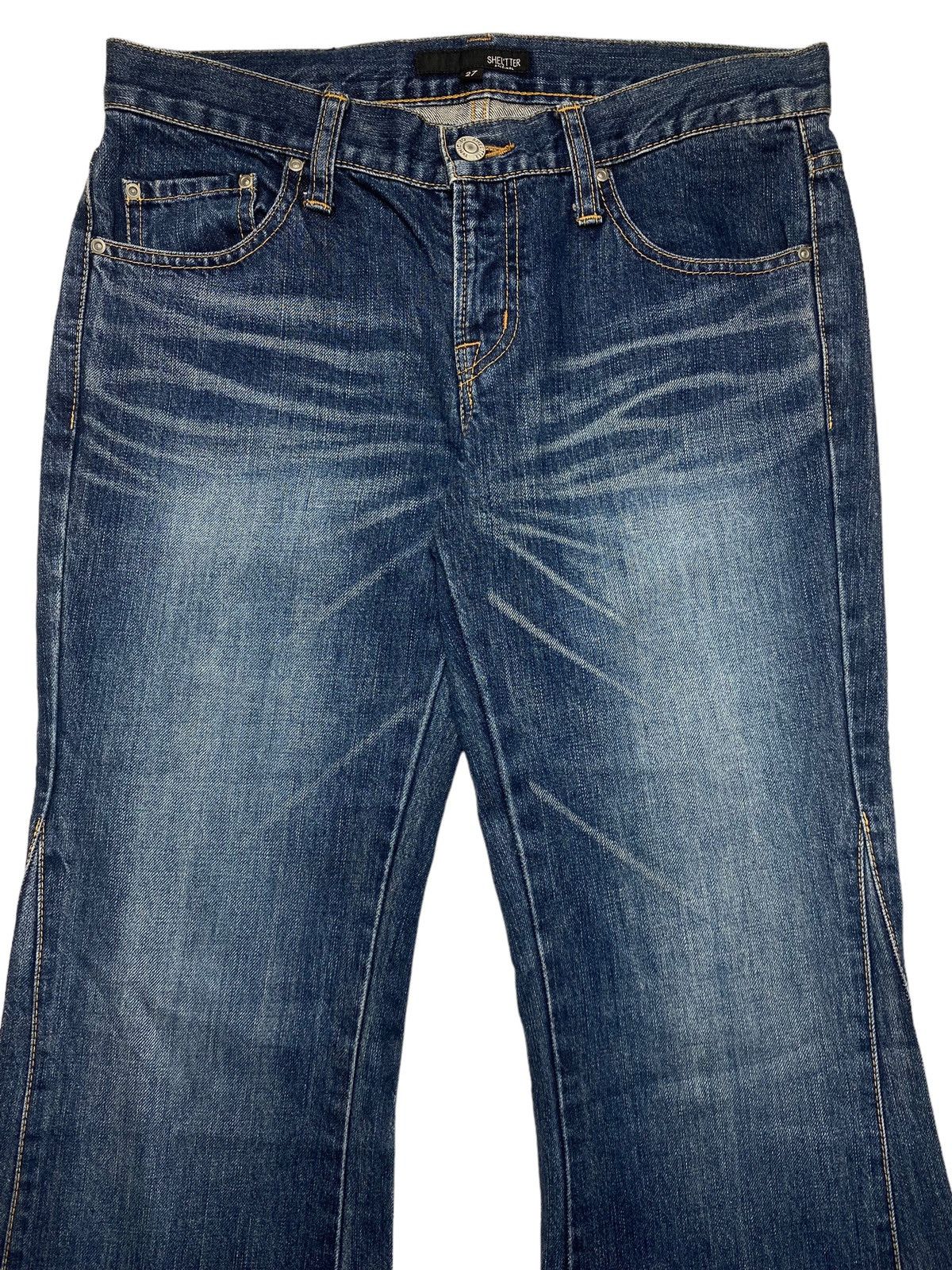 GOSTAR DE FUGA 2000s Shel’tter - Super Flared Denim Pants Size US 28 / EU 44 - 3 Thumbnail