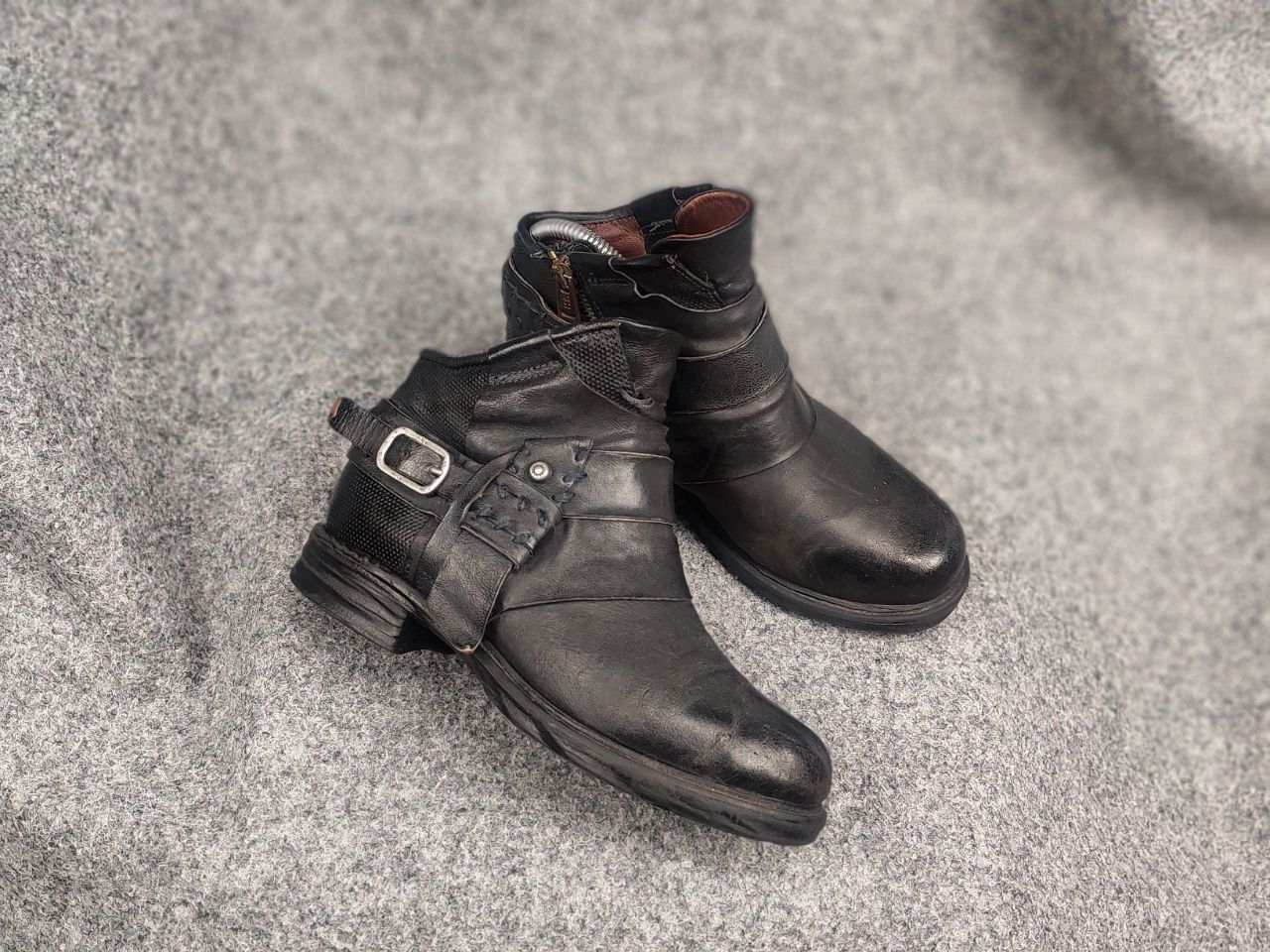A.S.98 A.S.98 Vintage Durable Leather Zip buckles Ankle Boots Size US 6 / IT 36 - 5 Thumbnail