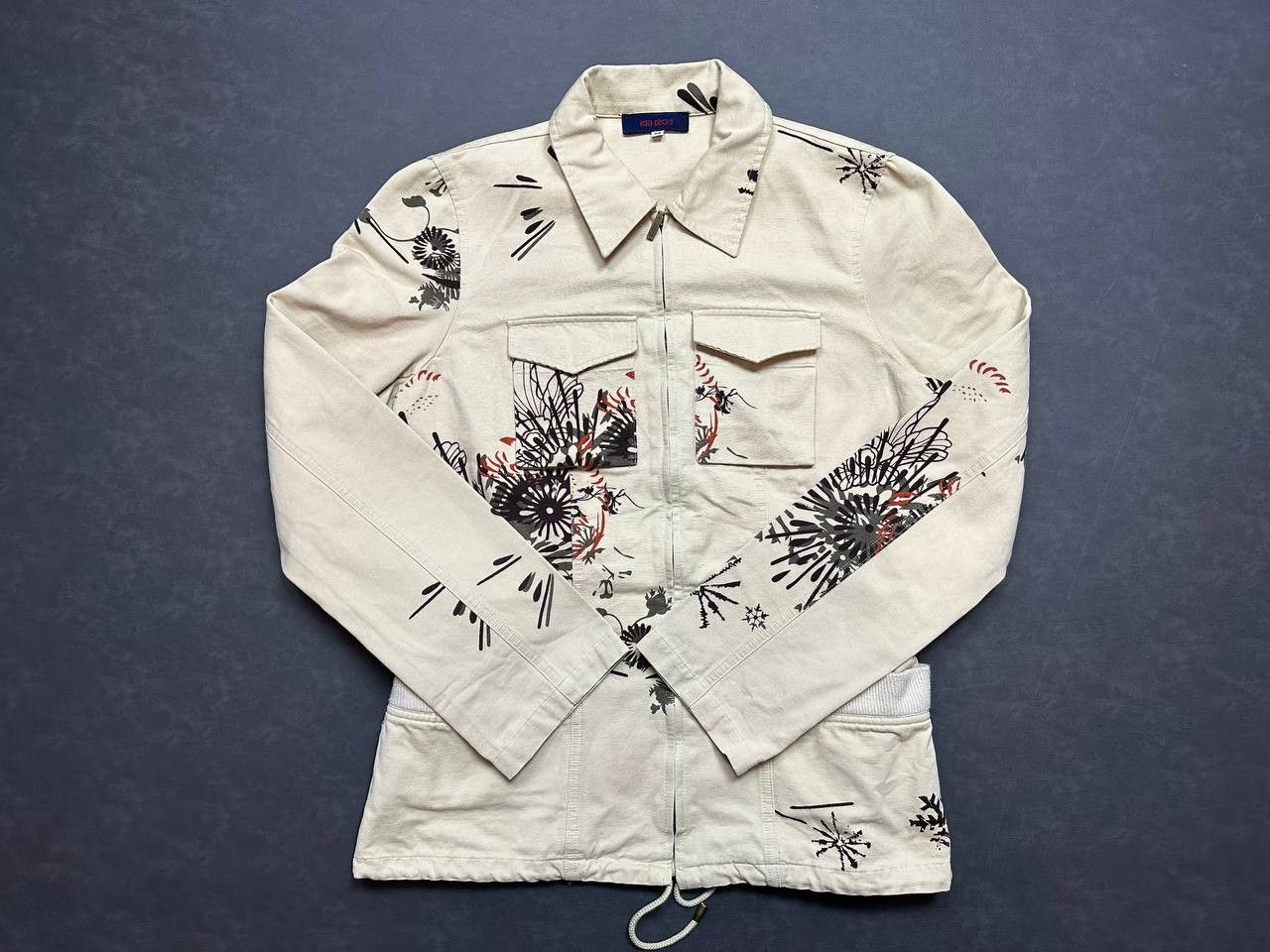 Japanese Brand × Kenzo Kenzo Japanesse Brand Rare Womens Jacket Flowers Vintage Size XS / US 0-2 / IT 36-38 - 1 Thumbnail