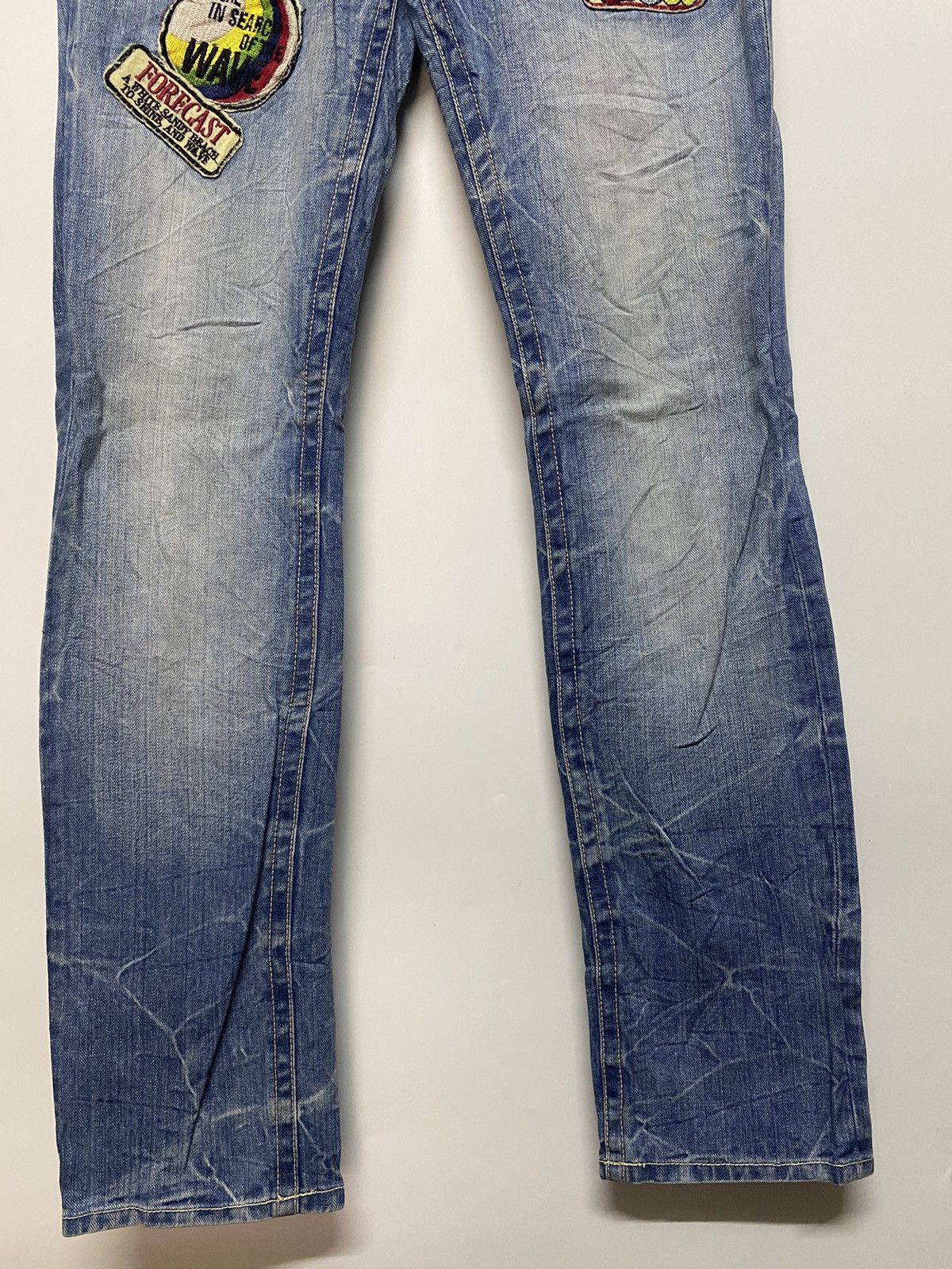 Designer × Japanese Brand Japanese Brand Beach Ocean Patches Denim Distressed Jeans Size 30" / US 8 / IT 44 - 6 Thumbnail