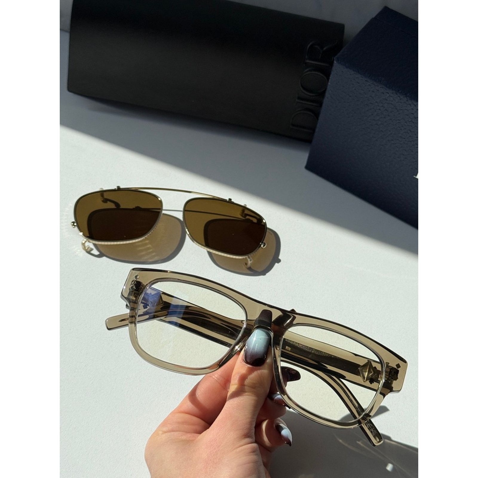 Dior NEW Dior CD DiamondO S10I Clip On Frames in Brown $720 Size ONE SIZE - 10 Thumbnail