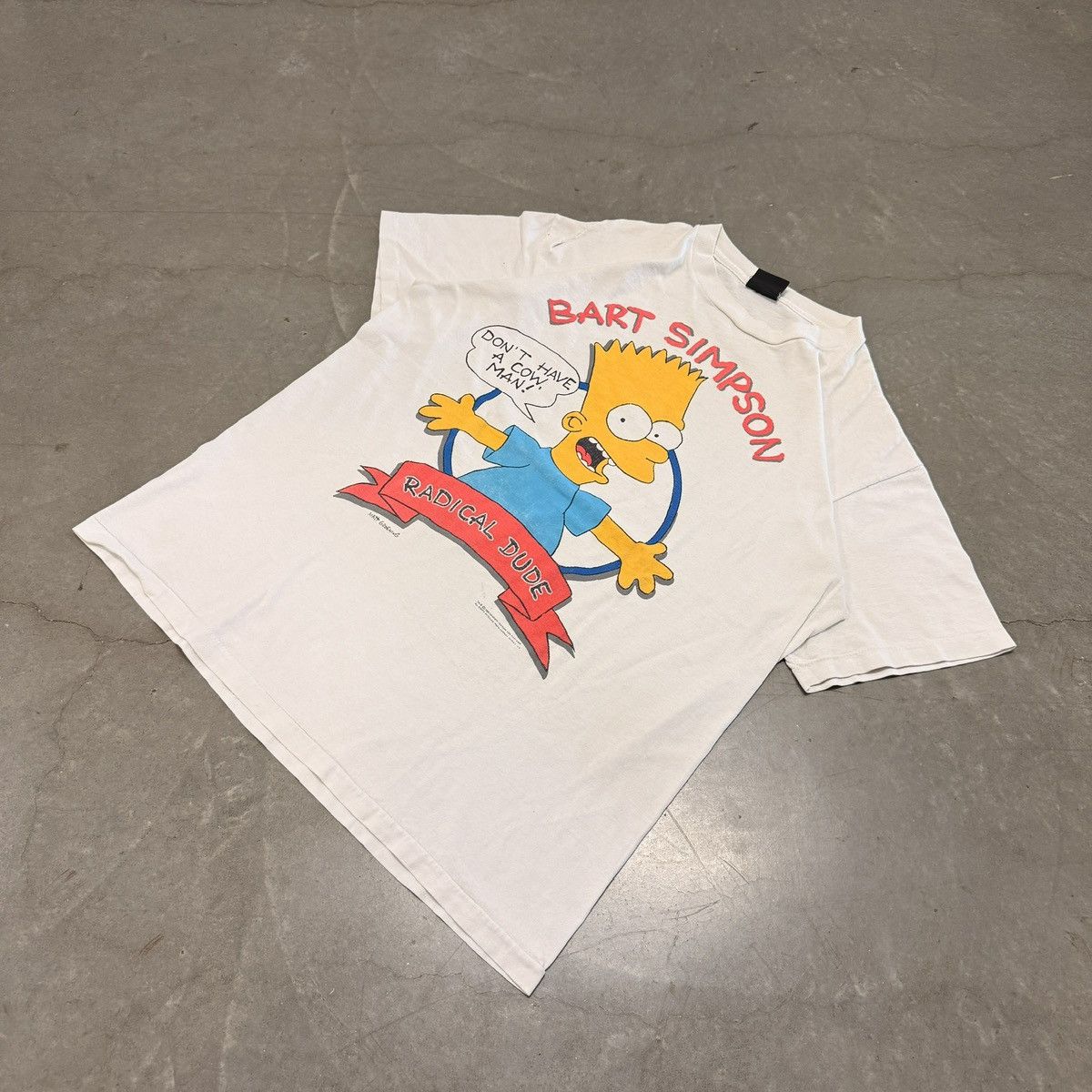The Simpsons Vintage 1989 Radical Dude Bart Simpson, The Simpsons, Tee Size US XL / EU 56 / 4 - 1 Thumbnail