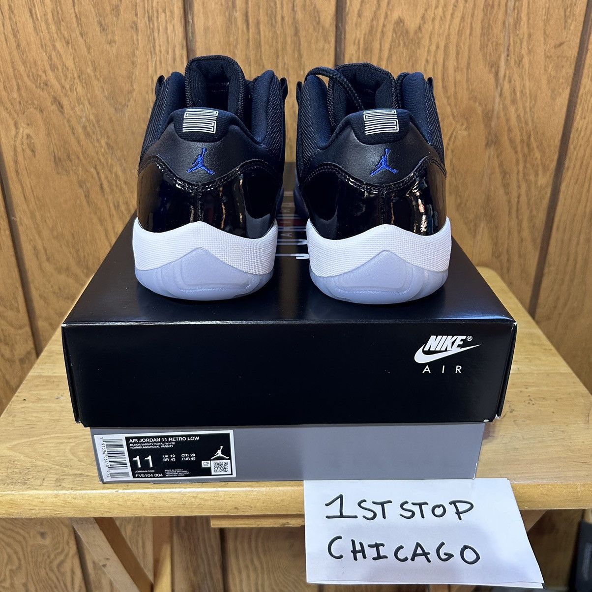 Jordan Brand × Nike Air Jordan 11 Low Retro Space Jam Mens 11 DS FV5104-004 NEW Size US 11 / EU 44 - 3 Thumbnail