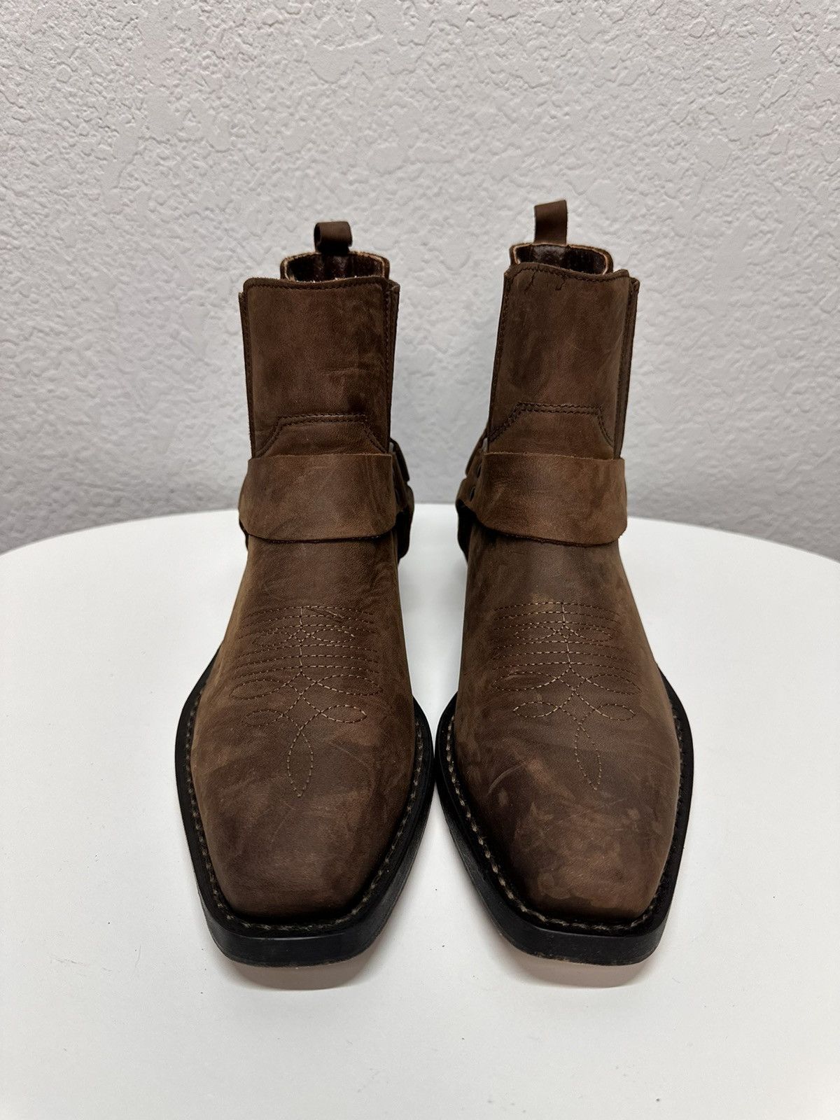Western Rise Vintage Brown Western Style Ankle Boots As 98 Size 40 Size US 7 / EU 40 - 3 Thumbnail