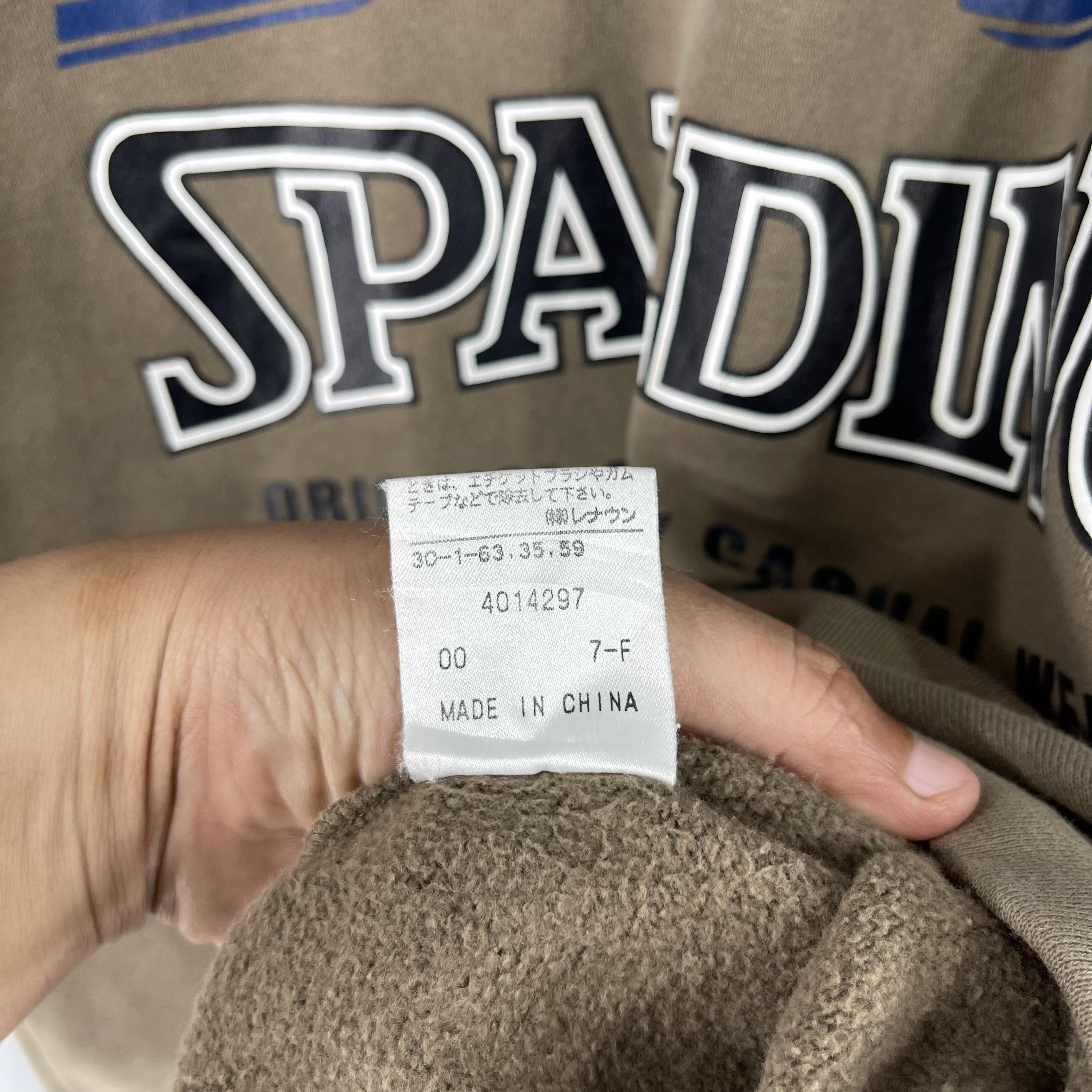 Spalding × Vintage Vintage SPALDING Big Logo Spellout Half Zipper Sweater Size US M / EU 48-50 / 2 - 5 Thumbnail