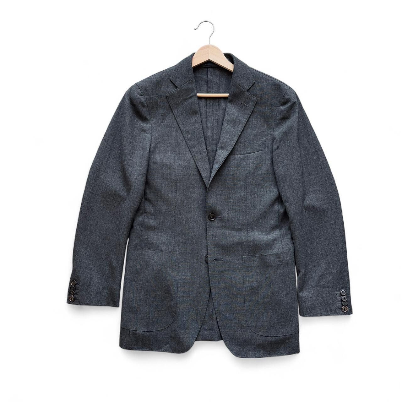 Suitsupply SuitSupply FW17 Cerruti grey wool traveler sport coat 34R Size 34R - 2 Thumbnail