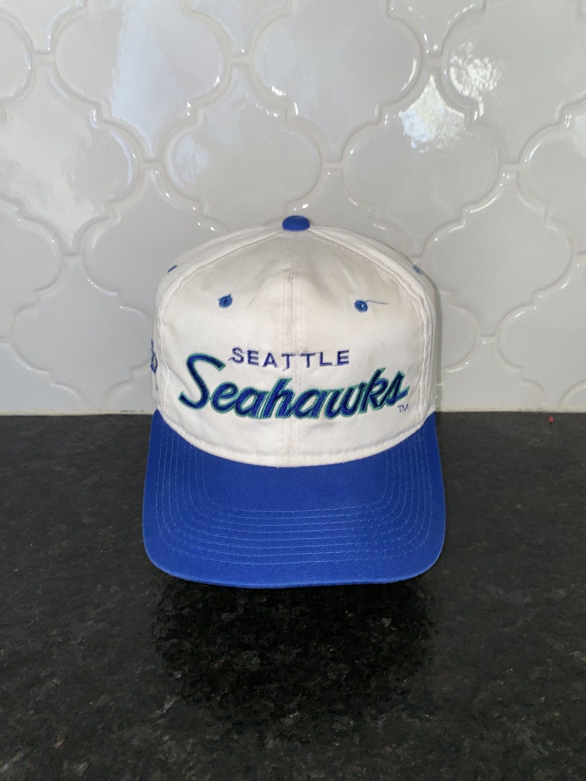 NFL Vintage 90s Seattle Seahawks double line script snapback Size ONE SIZE - 1 Thumbnail