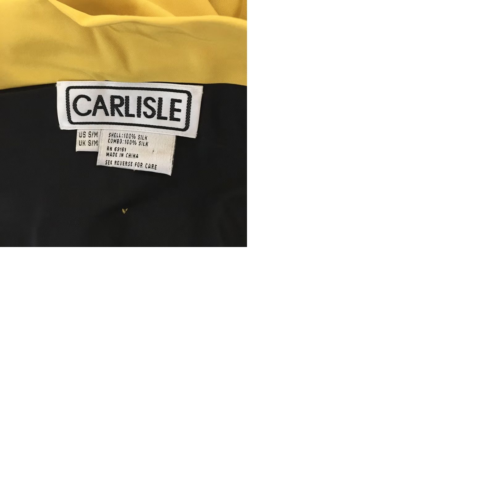 Vintage VINTAGE Carlisle Yellow Floral Appliqué Silk Dress Sleeveless V-Neck Knee Length Fit & Flare Womens 6 Size M / US 6-8 / IT 42-44 - 9 Thumbnail