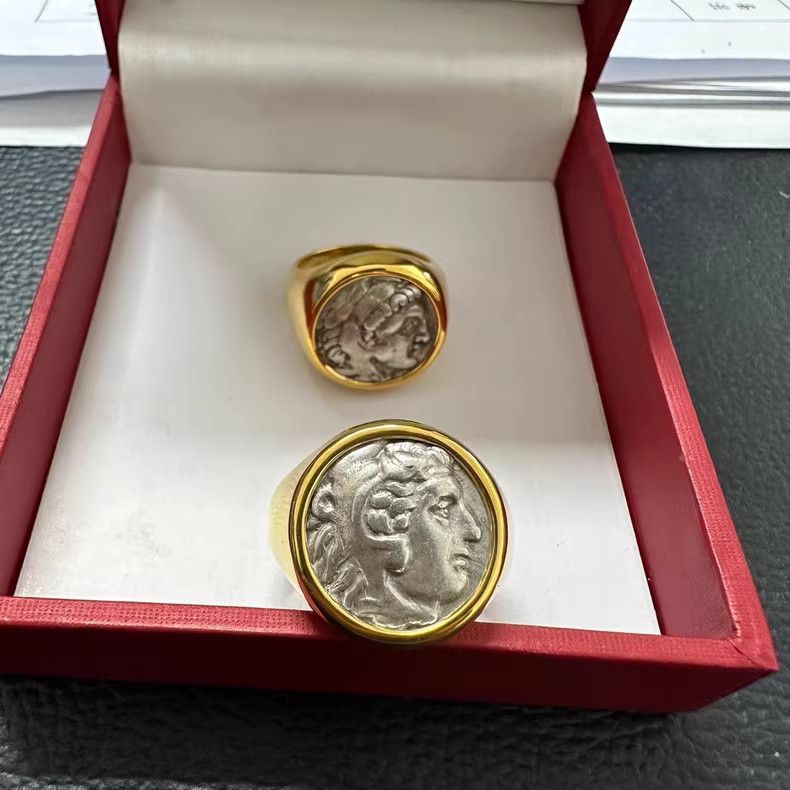 Vintage Greek David Ring Vintage Rings🔥🔥🔥 Size ONE SIZE - 3 Thumbnail