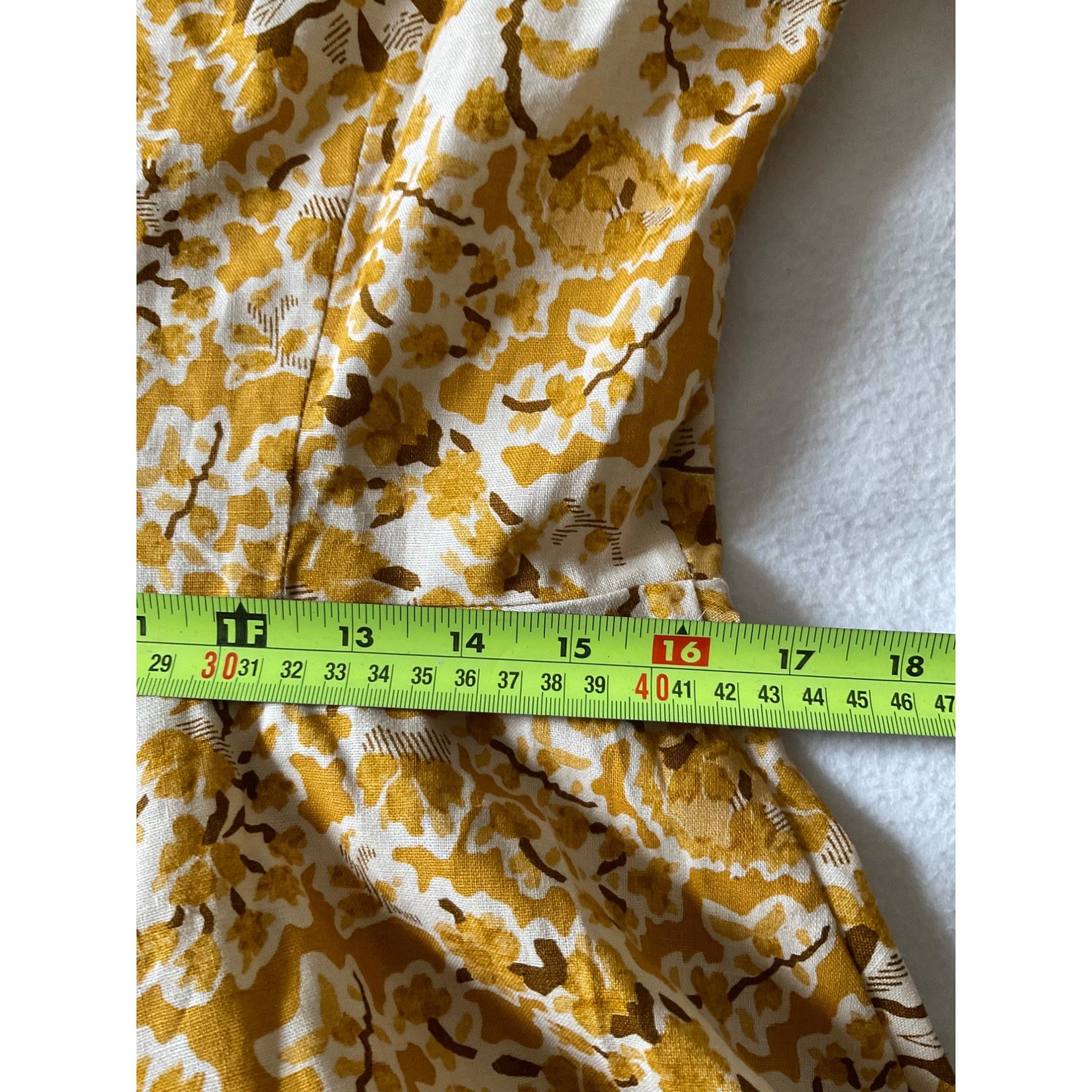 Sezane NWT Sezane caprice dress alcazar yellow floral linen sz40 bu Size M / US 6-8 / IT 42-44 - 7 Thumbnail