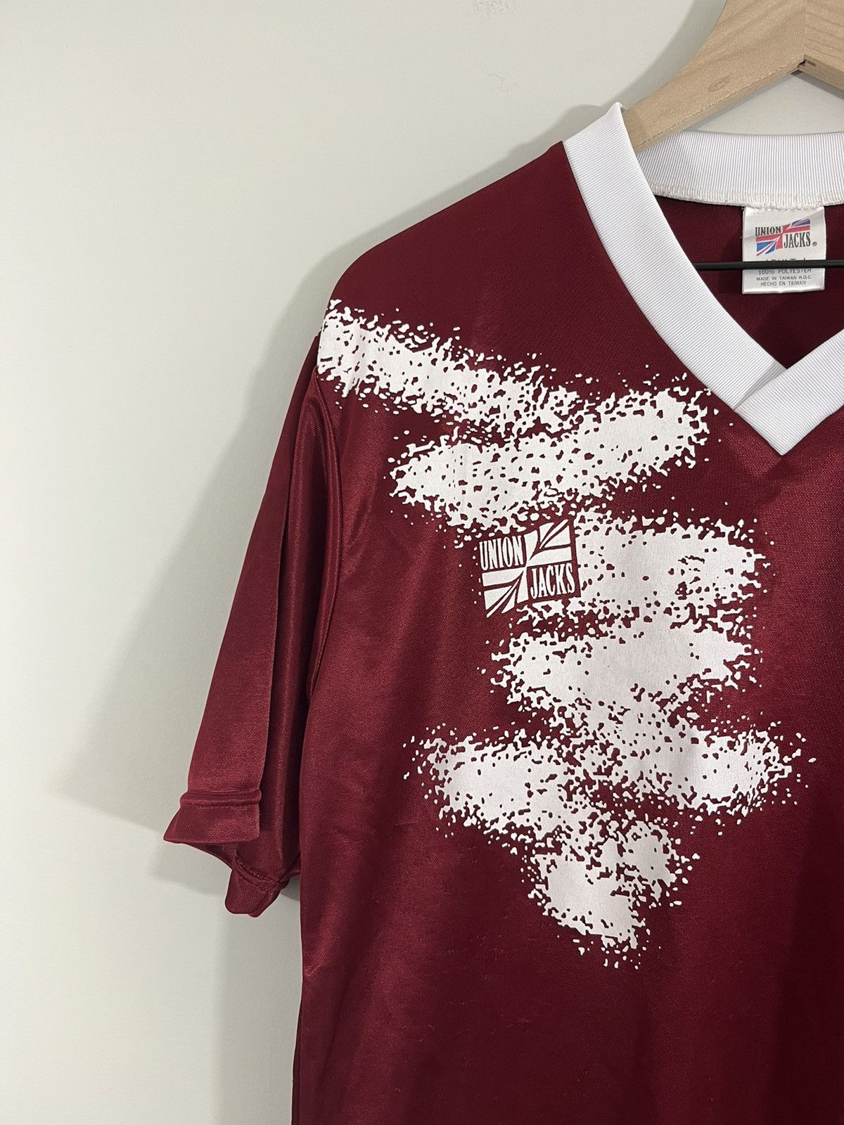 Vintage English Football Distressed Faded Soccer Jersey Size US L / EU 52-54 / 3 - 6 Thumbnail