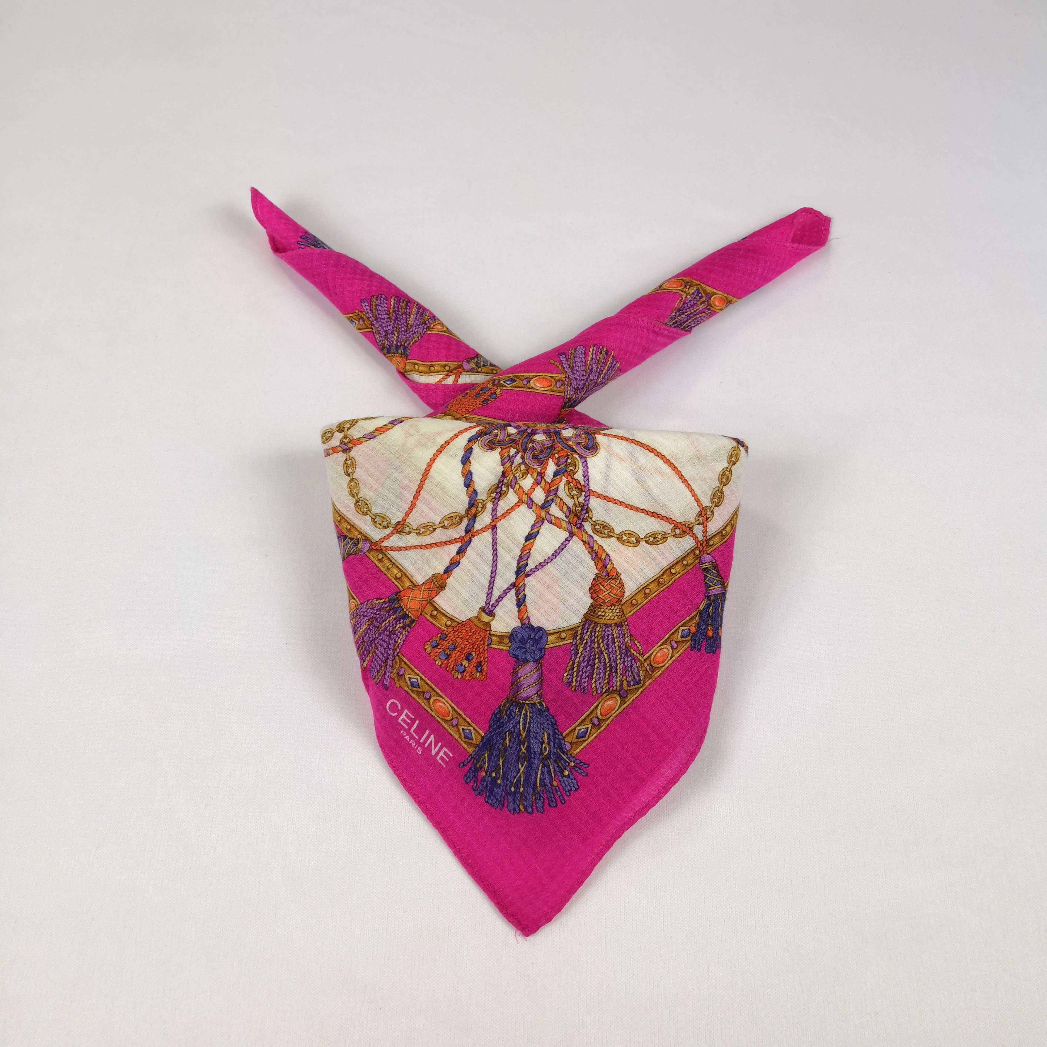 Celine Vintage Celine Paris Handkerchief Neckerchief Bandana Size ONE SIZE - 2 Thumbnail