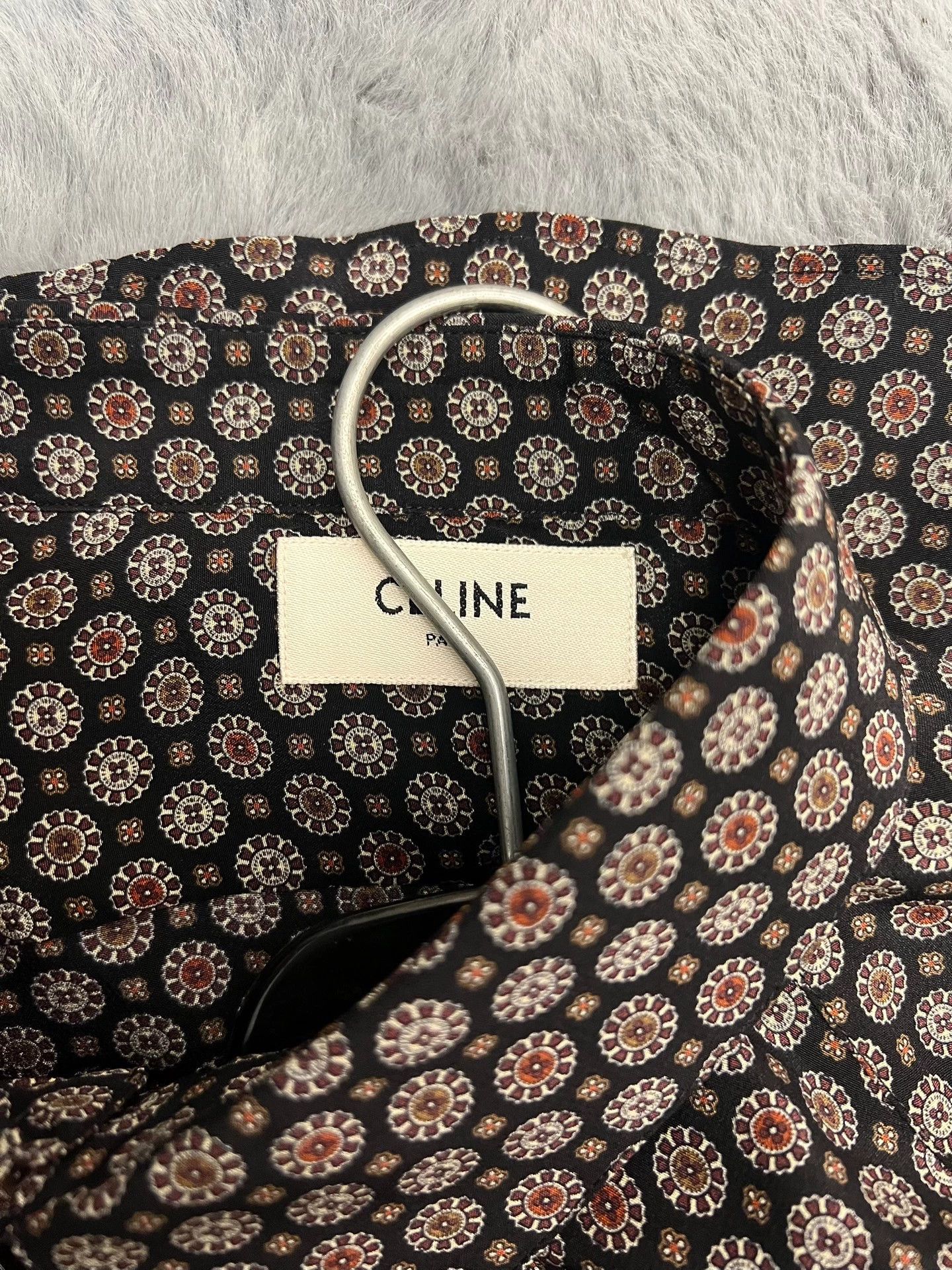 Celine SLP runway style floral all-over print silk shirt Size US L / EU 52-54 / 3 - 4 Thumbnail