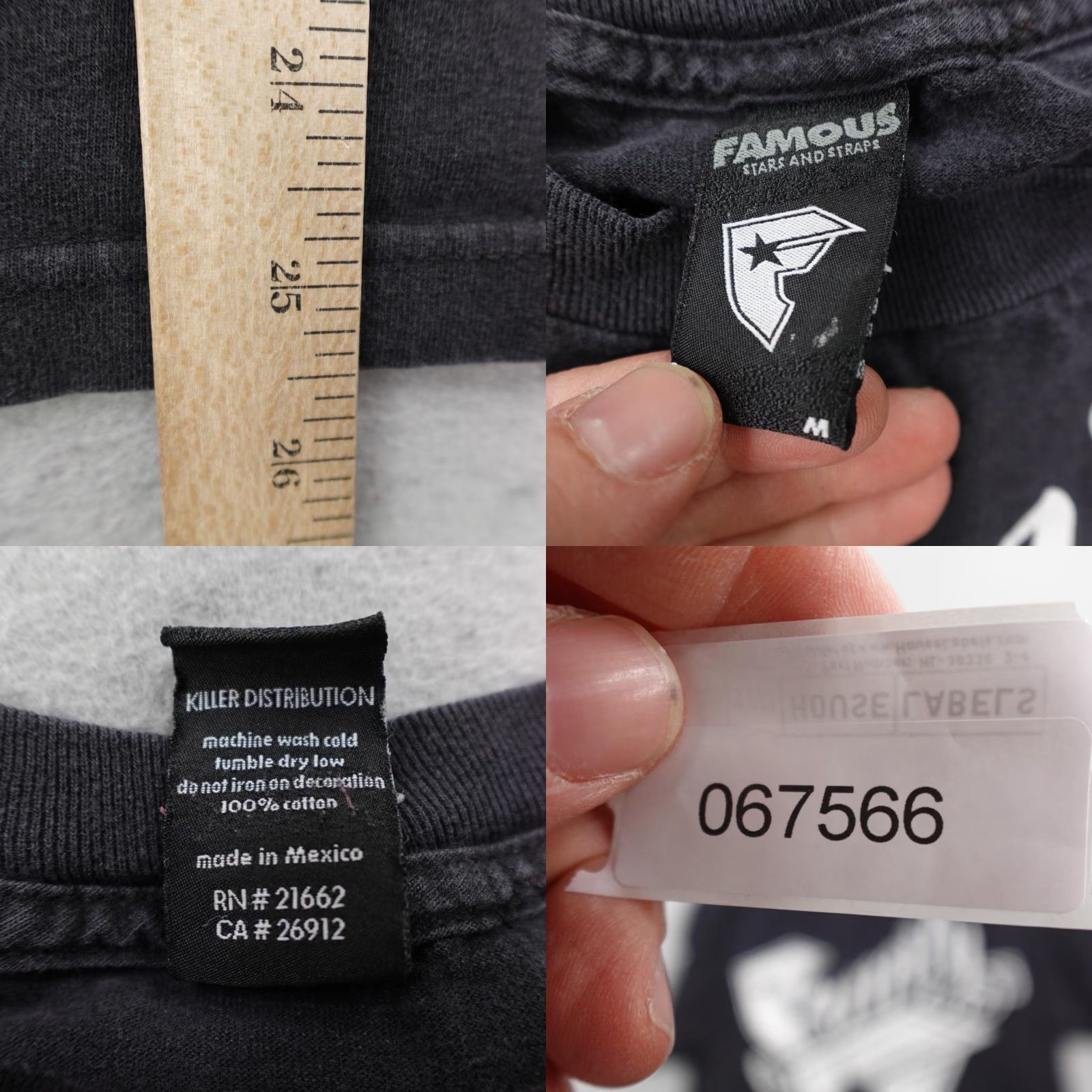Barker VINTAGE Famous Stars & Straps Shirt Mens Medium Black Family Travis Barker Y2K Size US M / EU 48-50 / 2 - 8 Thumbnail