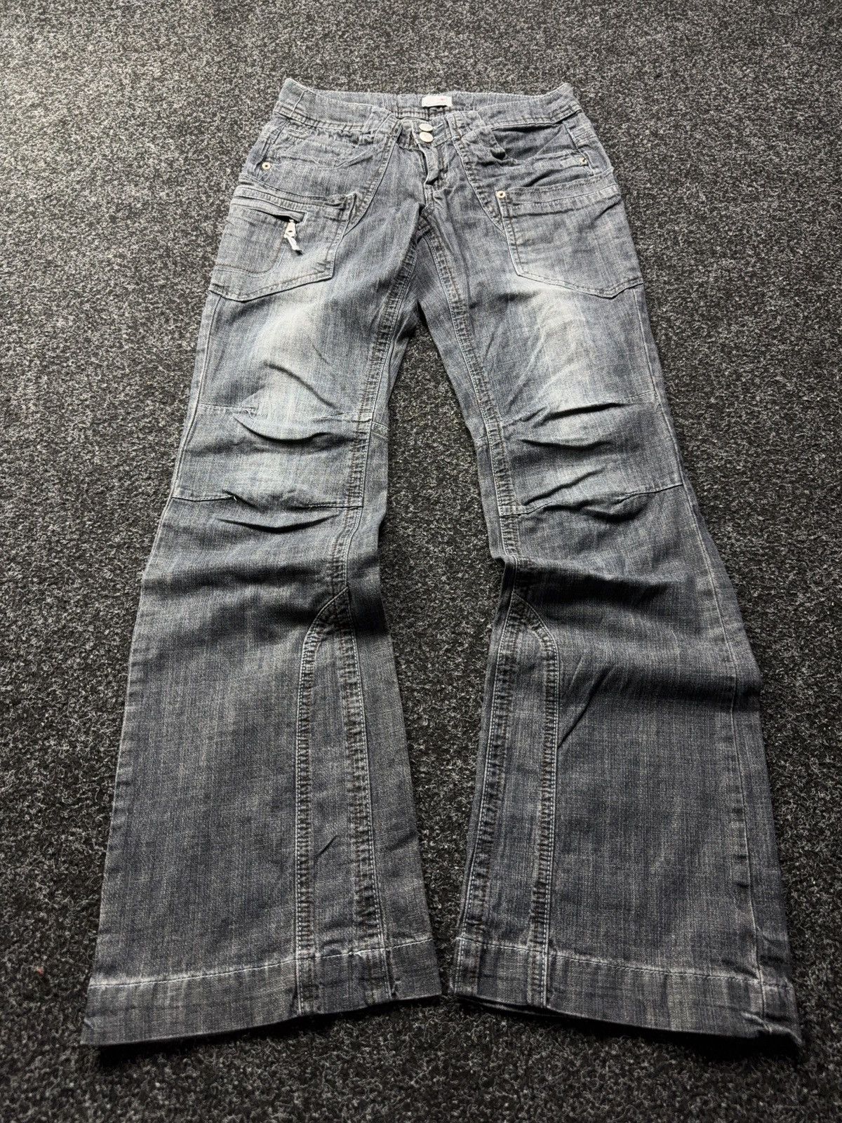 KangaROOS Retro 90s KangaROOS Y2K utility wide leg faded denim jeans Size 28" / US 6 / IT 42 - 1 Thumbnail