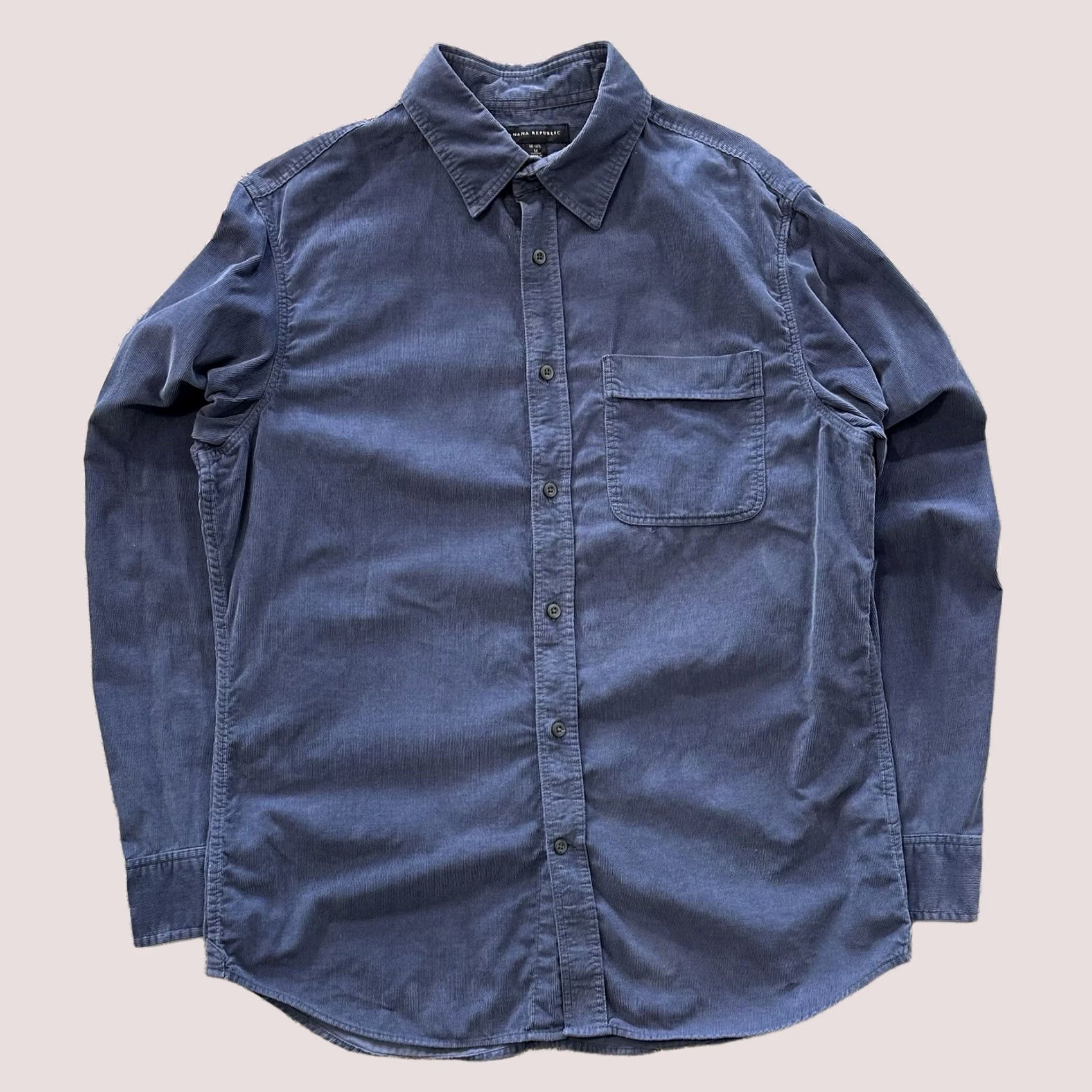 Banana Republic Banana Republic Corduroy Shirt Mens M Blue Long Sleeve Button-Up Casual Cotton Corduroy Shirt Size US M / EU 48-50 / 2 - 1 Thumbnail