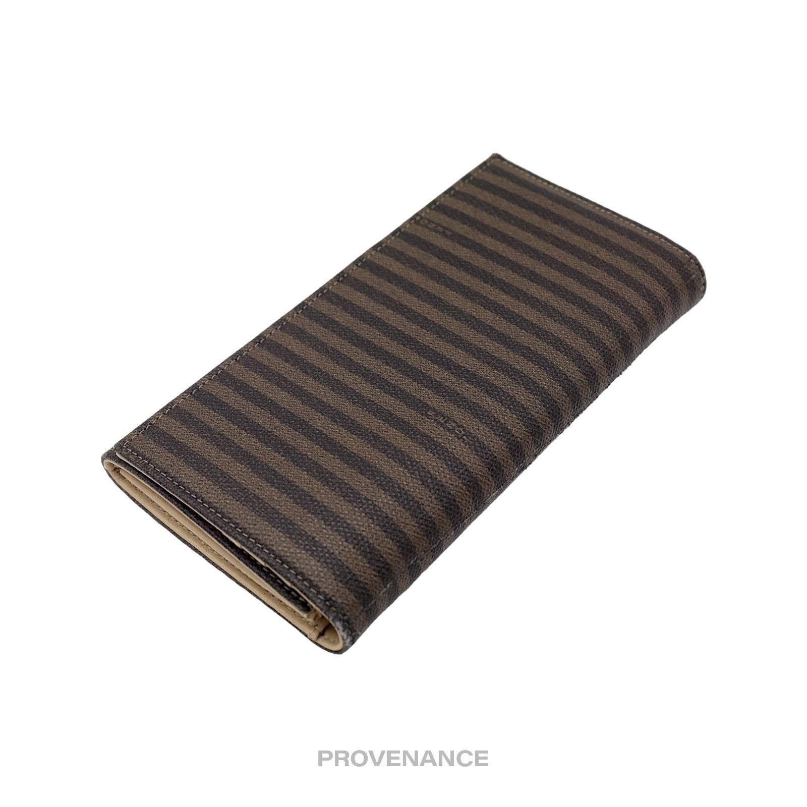 Fendi 🔴 Fendi Snap Long Wallet - Striped Pequin Size ONE SIZE - 3 Thumbnail