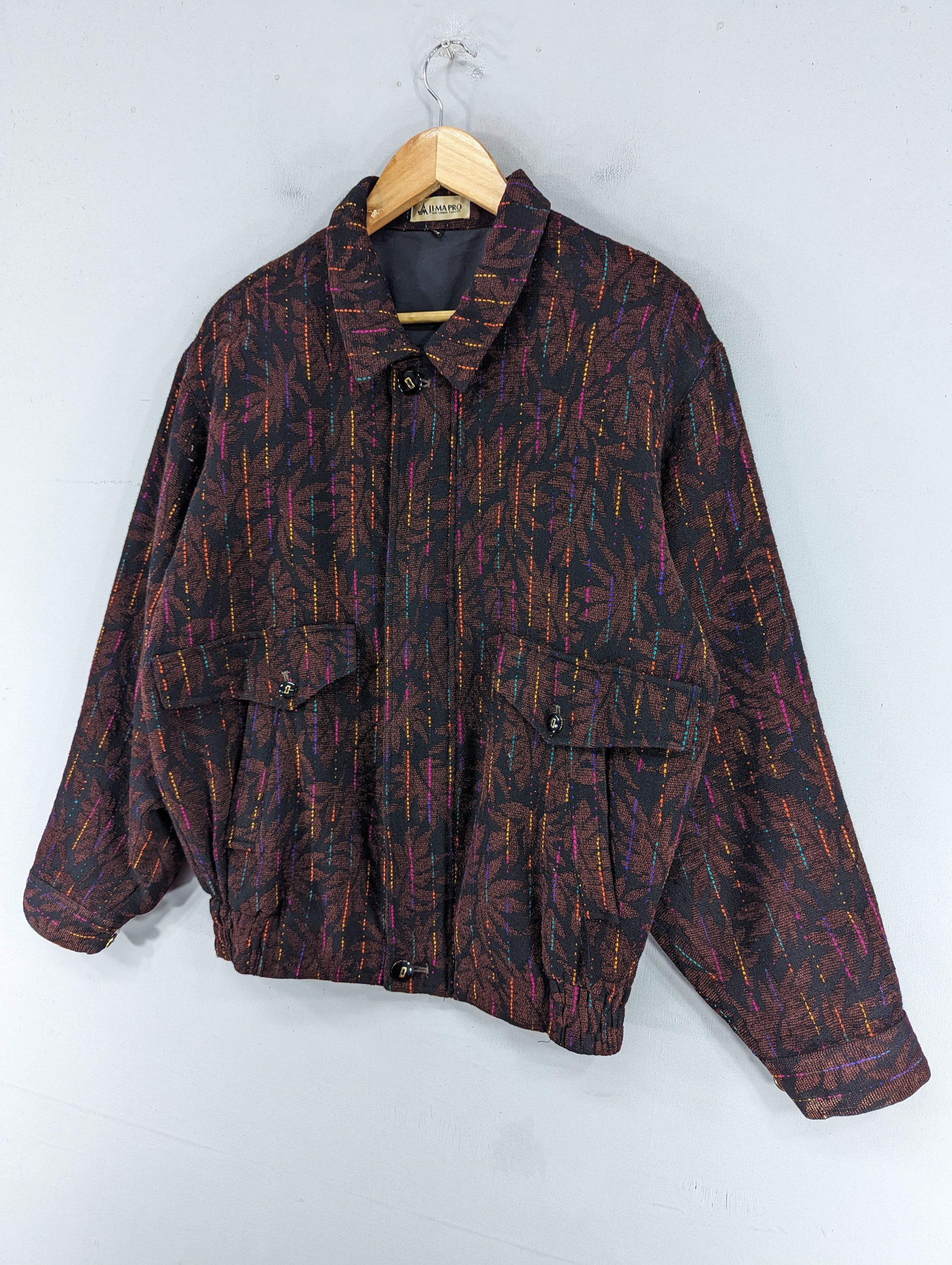 Japanese Brand Vintage Ji-Ma Pro Japanese Brand Mohair Bomber Jacket Size US M / EU 48-50 / 2 - 2 Thumbnail