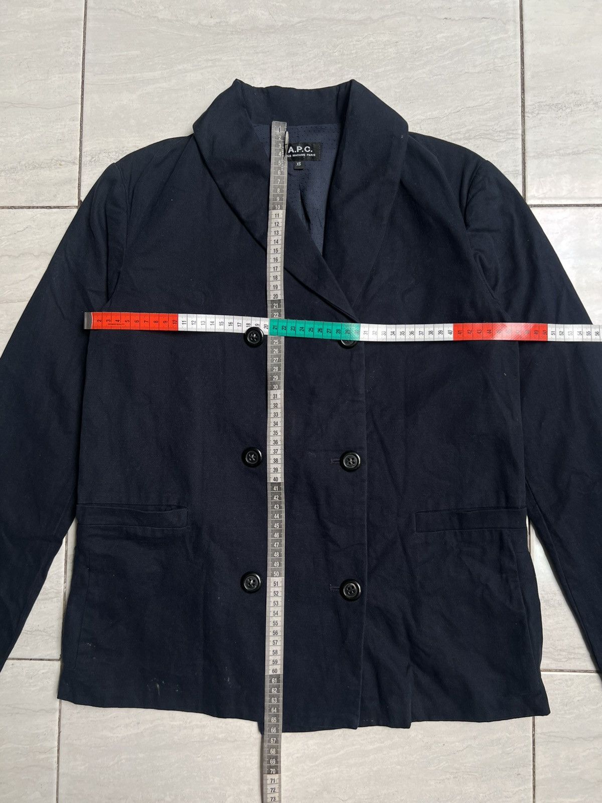 A.P.C. A.P.C Double-breasted Navy Suit Blazers Size US S / EU 44-46 / 1 - 2 Thumbnail