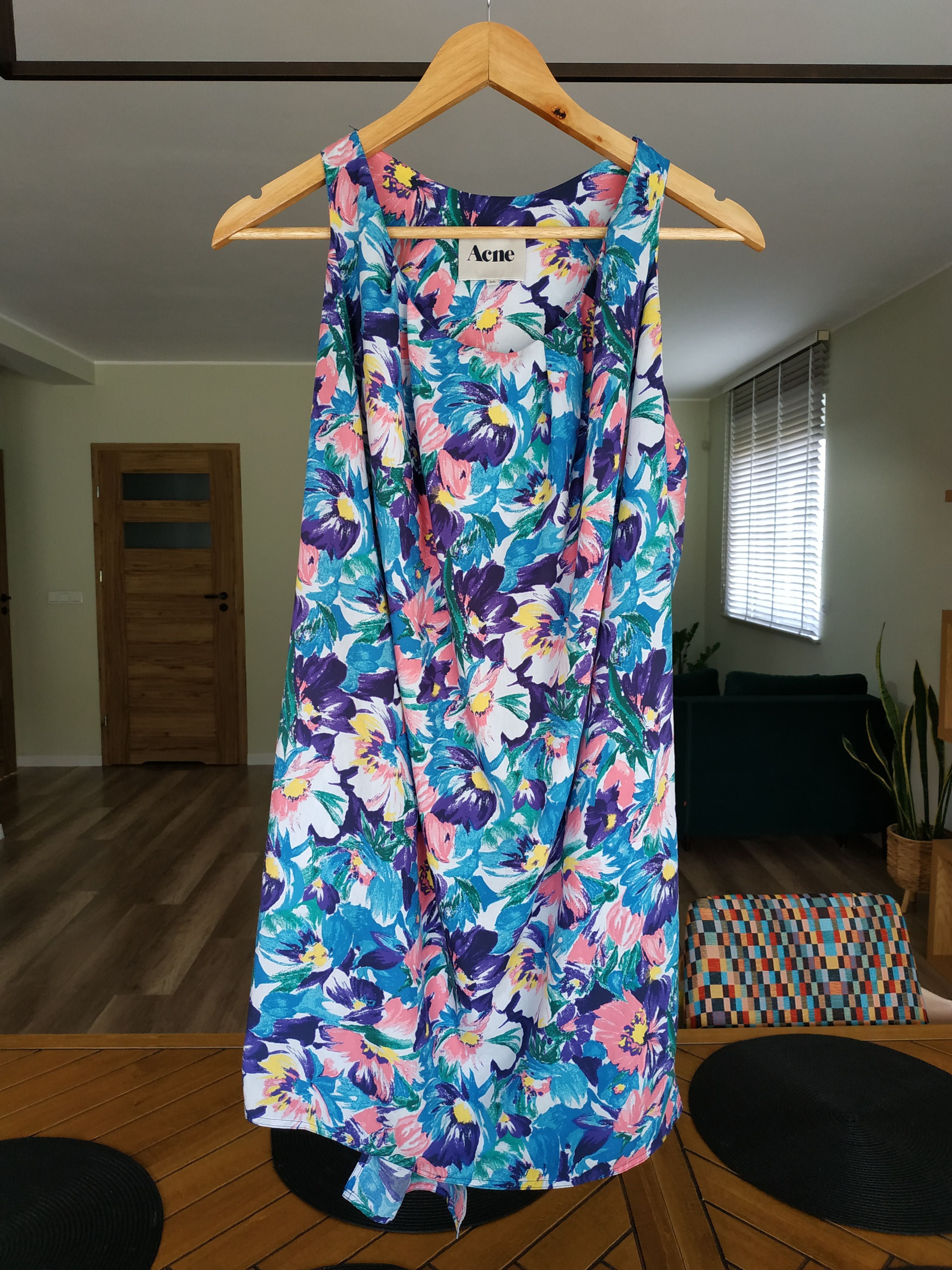 Acne Studios ACNE Flower Print Women's Mini/Midi Dress, s. 36 (SMALL) Size S / US 4 / IT 40 - 1 Thumbnail