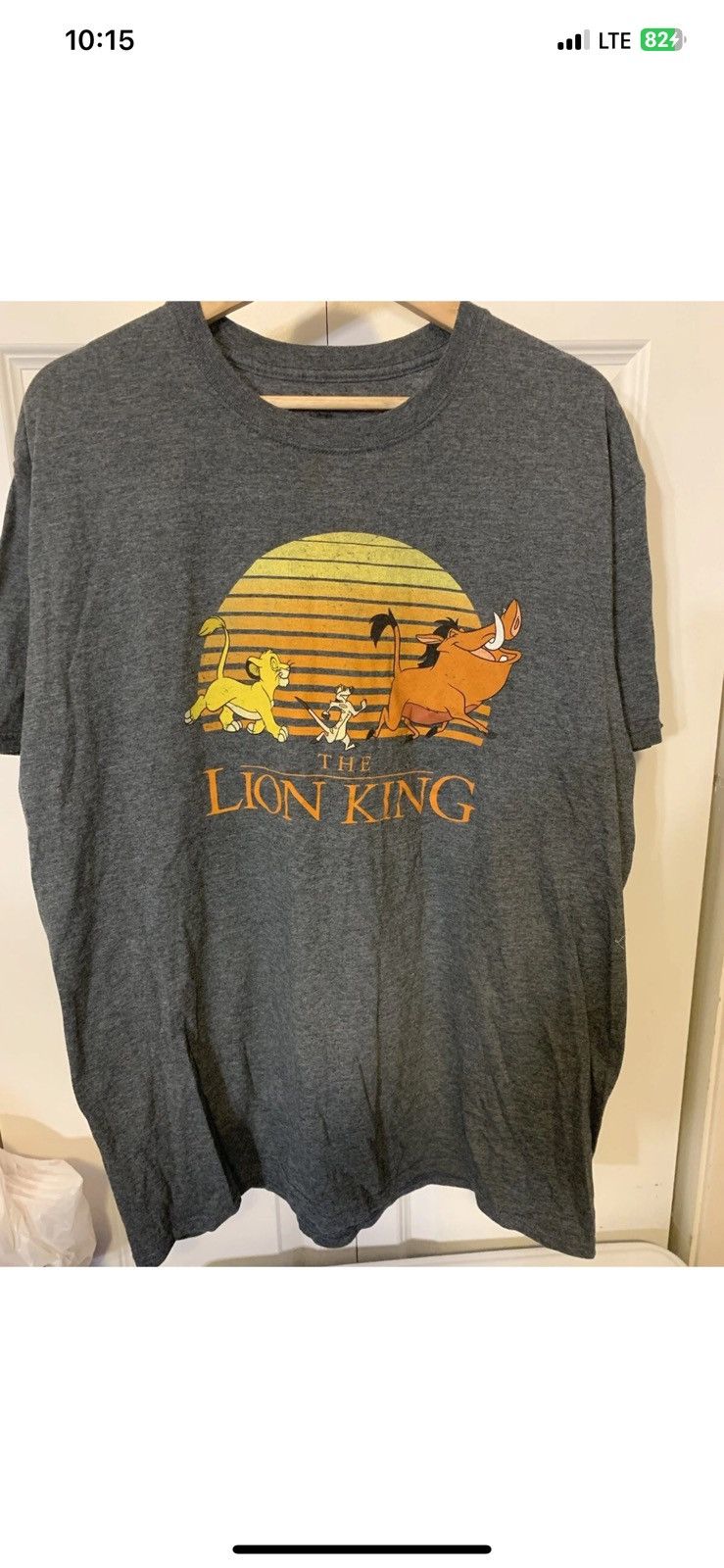 Disney Disney the lion king nens sz XL t shirt gray Size US XL / EU 56 / 4 - 5 Thumbnail