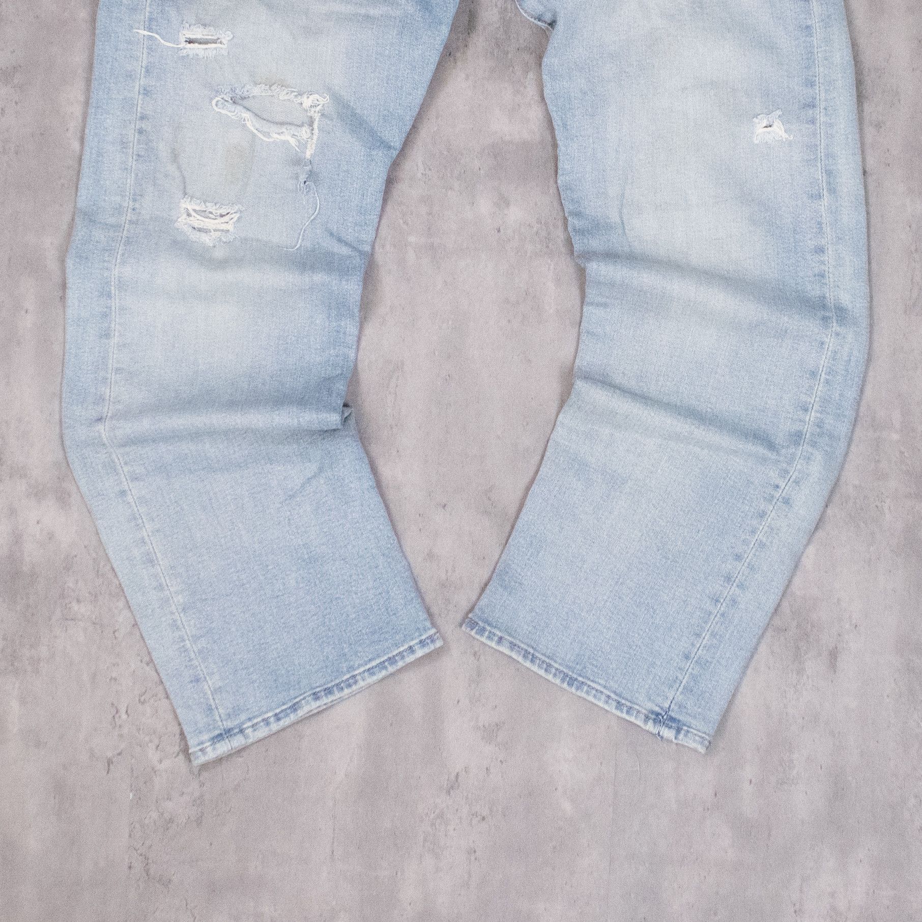 Levi's Levis 501 Straight Legged Distressed Midwash Denim Pant’s Size US 34 / EU 50 - 4 Thumbnail