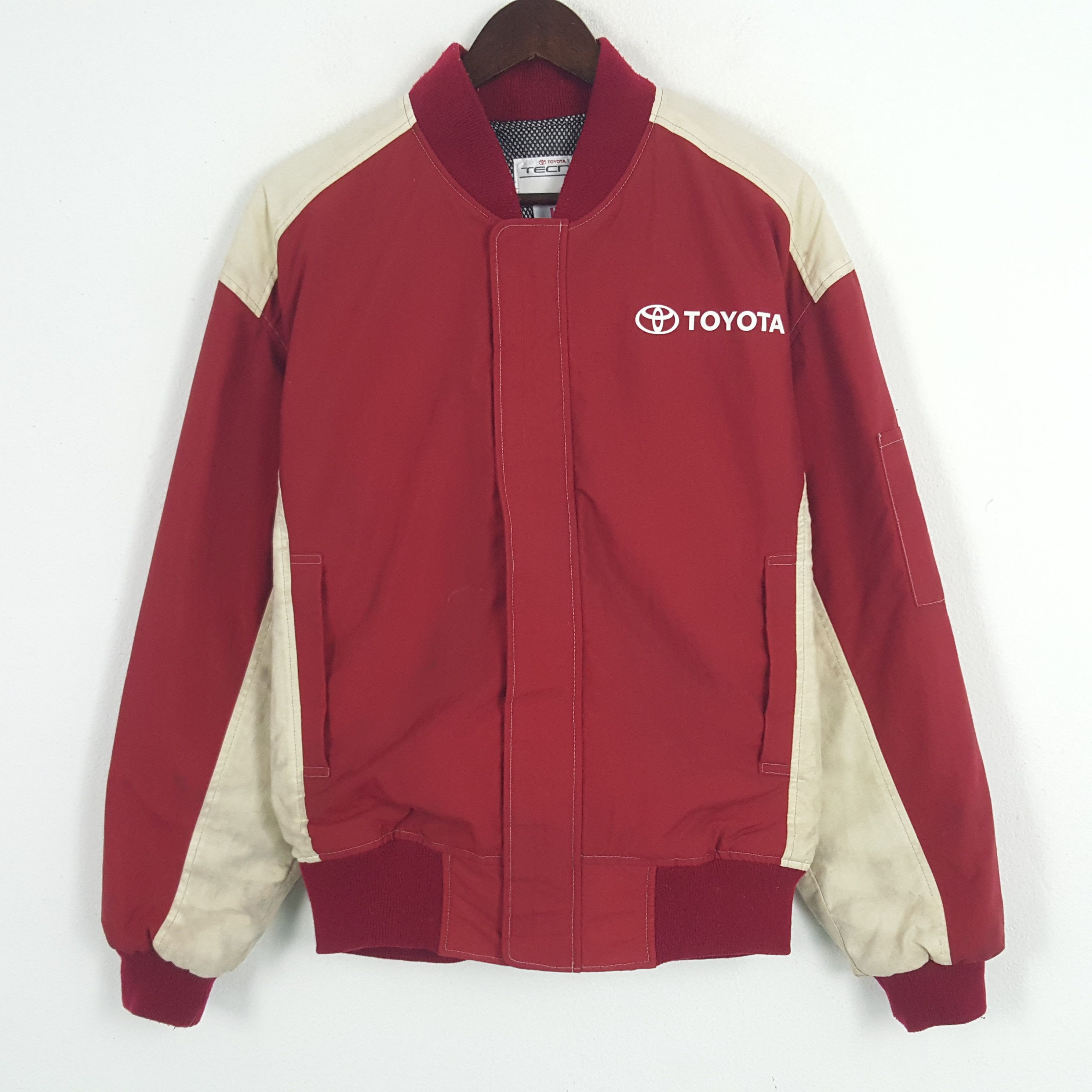 Vintage Vintage Toyota Racing Sport Bomber Jacket Size US L / EU 52-54 / 3 - 3 Thumbnail