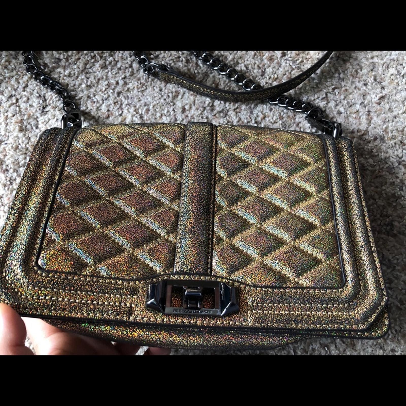 Other Iridescent Rebecca Minkoff Quilted Love Crossbody Size ONE SIZE - 4 Thumbnail