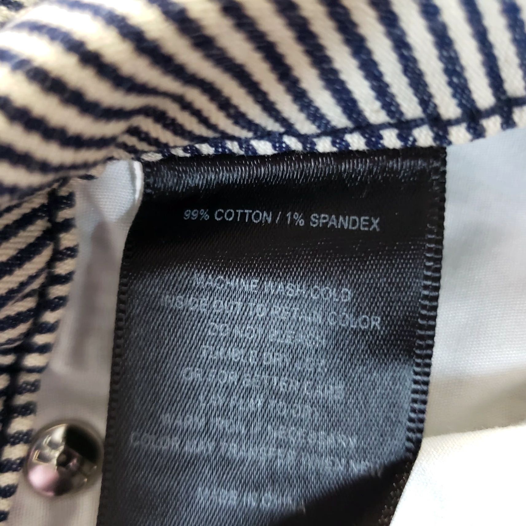 Vintage KUT from the Kloth Womens Brigitte Skinny Roll Up Pants Sz 10 Blue Striped Size 32" / US 10 / IT 46 - 6 Thumbnail