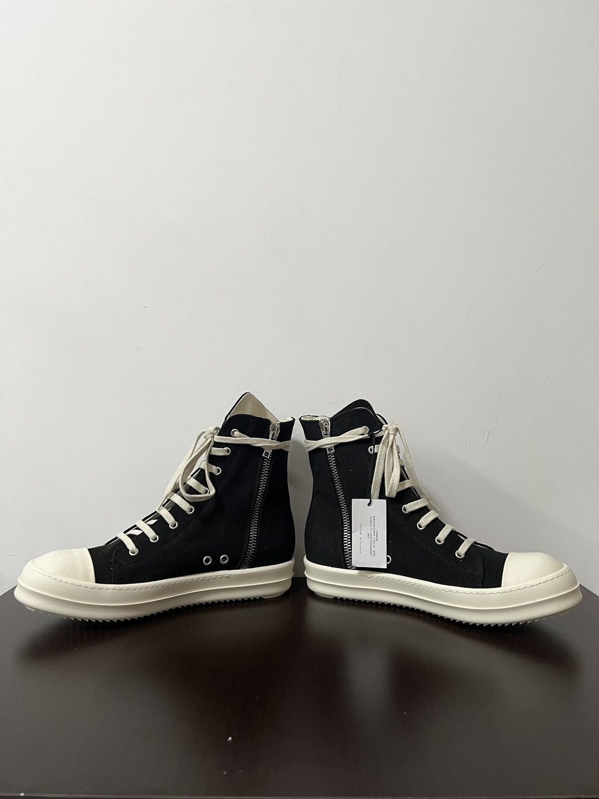 Rick Owens Drkshdw Rick owens drkshdw ramones high top sneaks sz 41.5 Size US 8.5 / EU 41-42 - 8 Thumbnail
