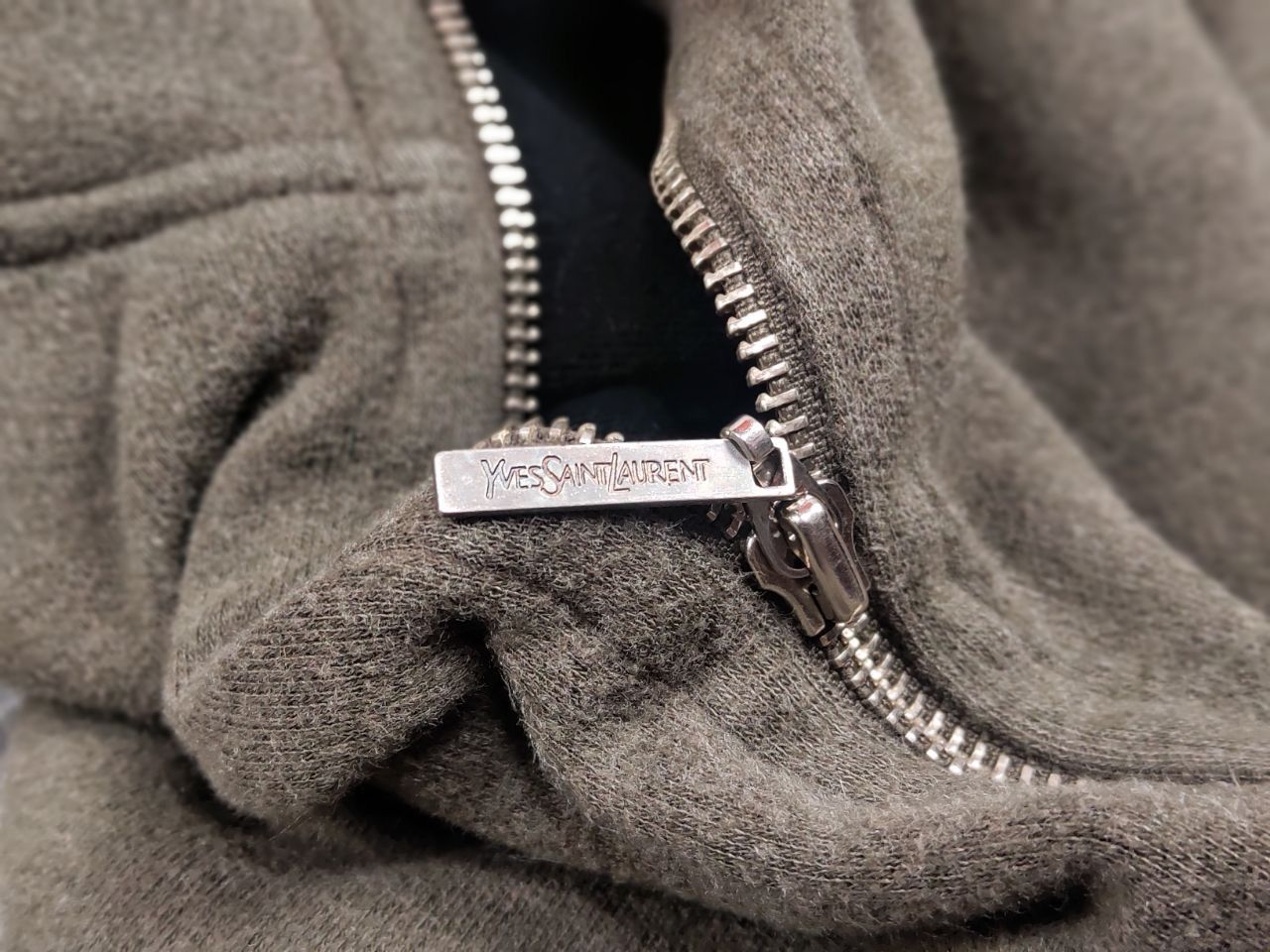 Yves Saint Laurent Vintage 90's Yves Saint Laurent YSL Logo Full Zip Pullover Size US L / EU 52-54 / 3 - 18 Thumbnail