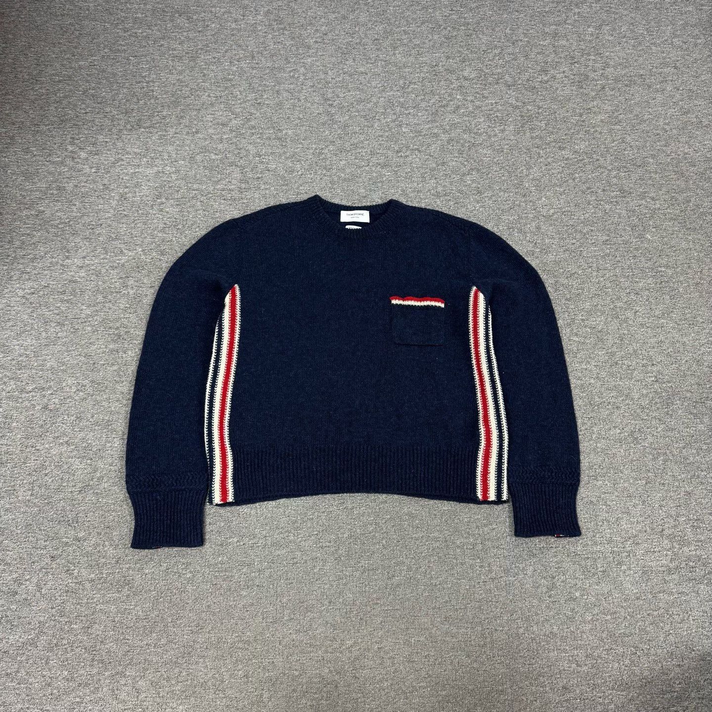 Thom Browne Thom Browne Striped Knit Sweater Size 4 Size US XL / EU 56 / 4 - 1 Thumbnail