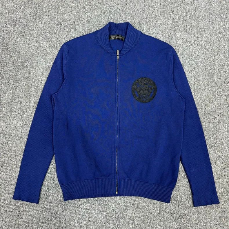 Versace Versace Men's zippered knitted jacket Size US L / EU 52-54 / 3 - 1 Thumbnail