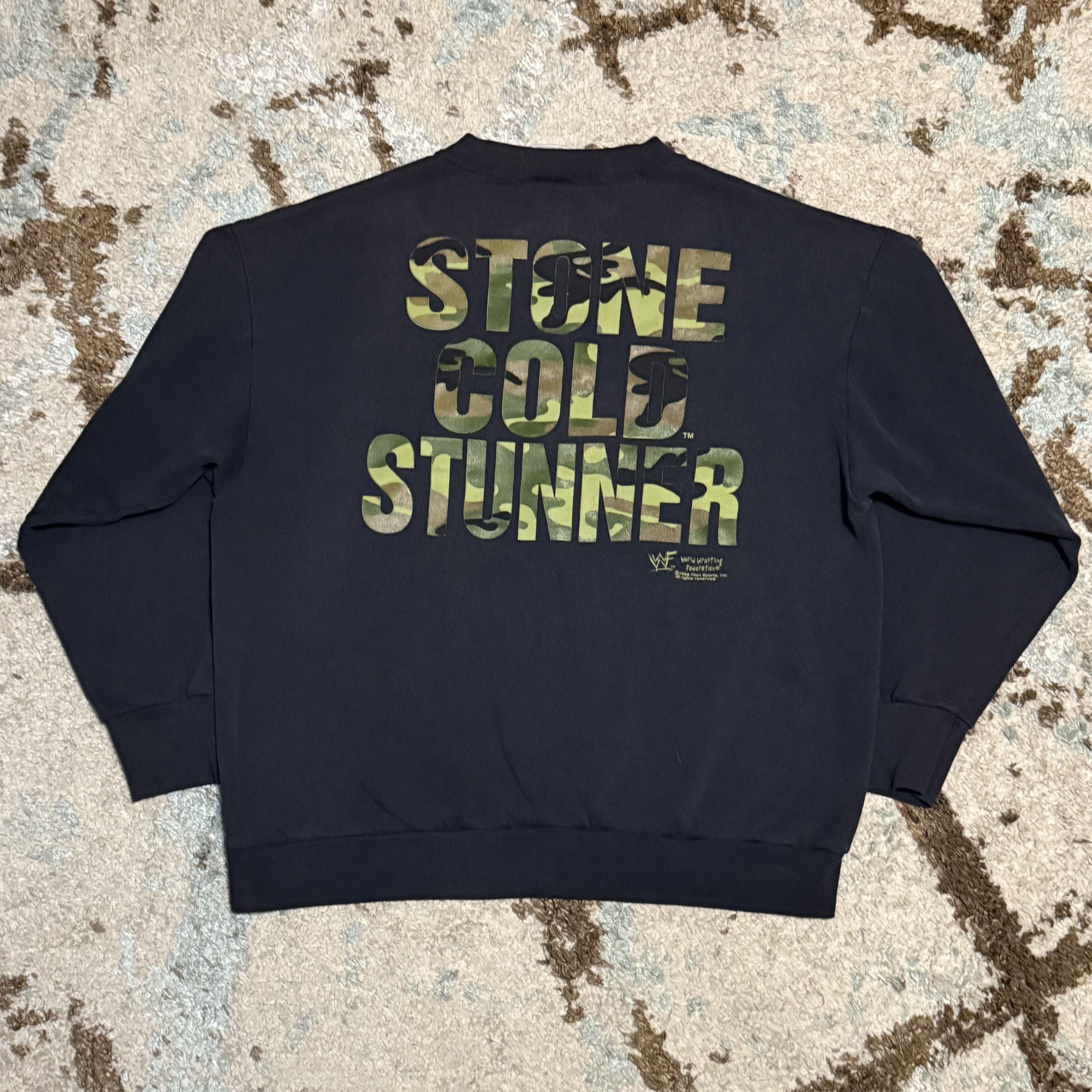Vintage × WWE × WWF 1998 Stone Cold Stunner Rattlesnake Sweatshirt Large WWF Size US L / EU 52-54 / 3 - 2 Thumbnail