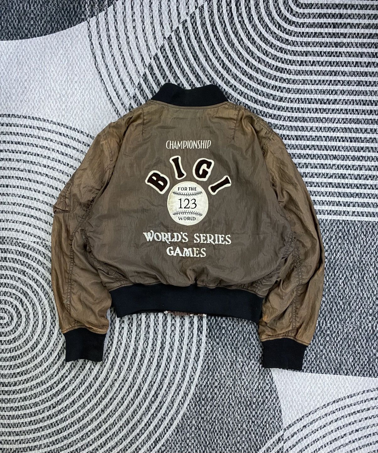 BIGI Vintage BIGI World Series Base Ball Bombers Jacket Size US L / EU 52-54 / 3 - 1 Thumbnail
