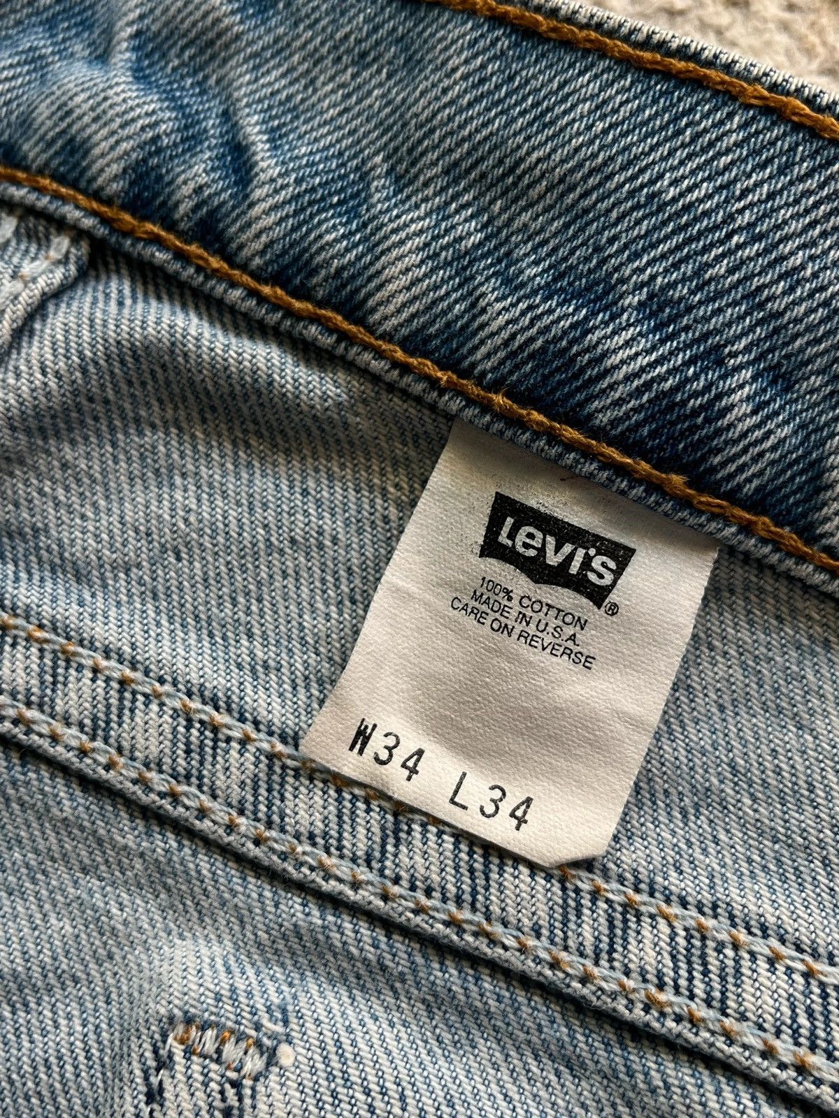 Levi's Levi’s 553 Sz W 34 L 34 Made in USA Rat Distressed Rare Size US 34 / EU 50 - 7 Thumbnail