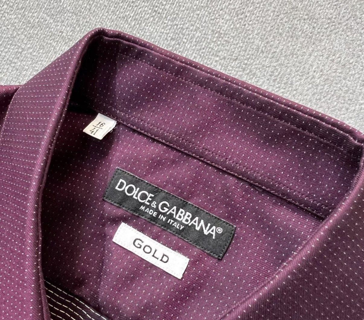 Dolce & Gabbana Dolce & Gabbana Purple GOLD Series Long Sleeve Shirt Size US XS / EU 42 / 0 - 4 Thumbnail