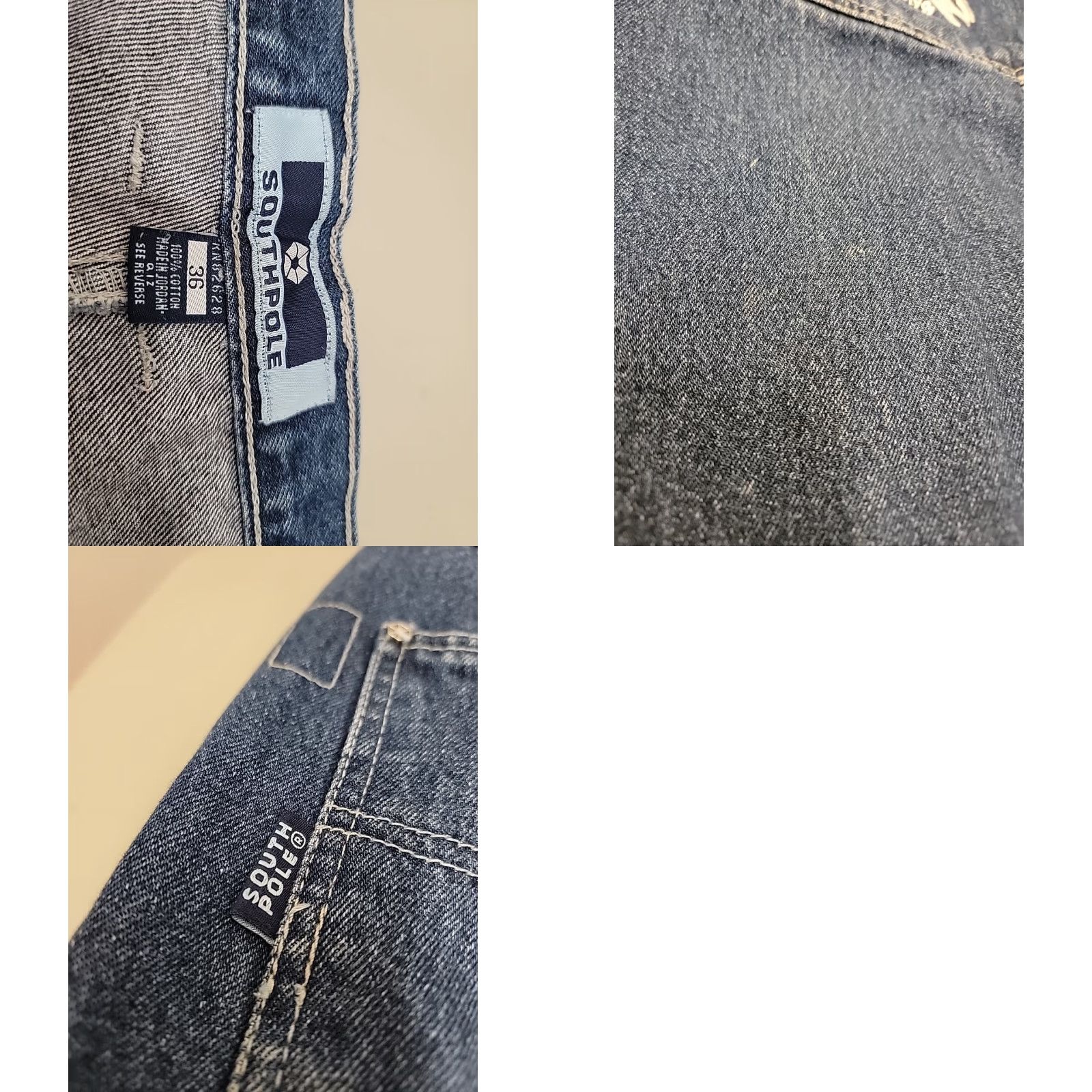 Southpole VINTAGE Southpole Carpenter Denim Jorts Shorts Men's 36 Dark Wash Blue 90s Mens Size US 36 / EU 52 - 8 Thumbnail