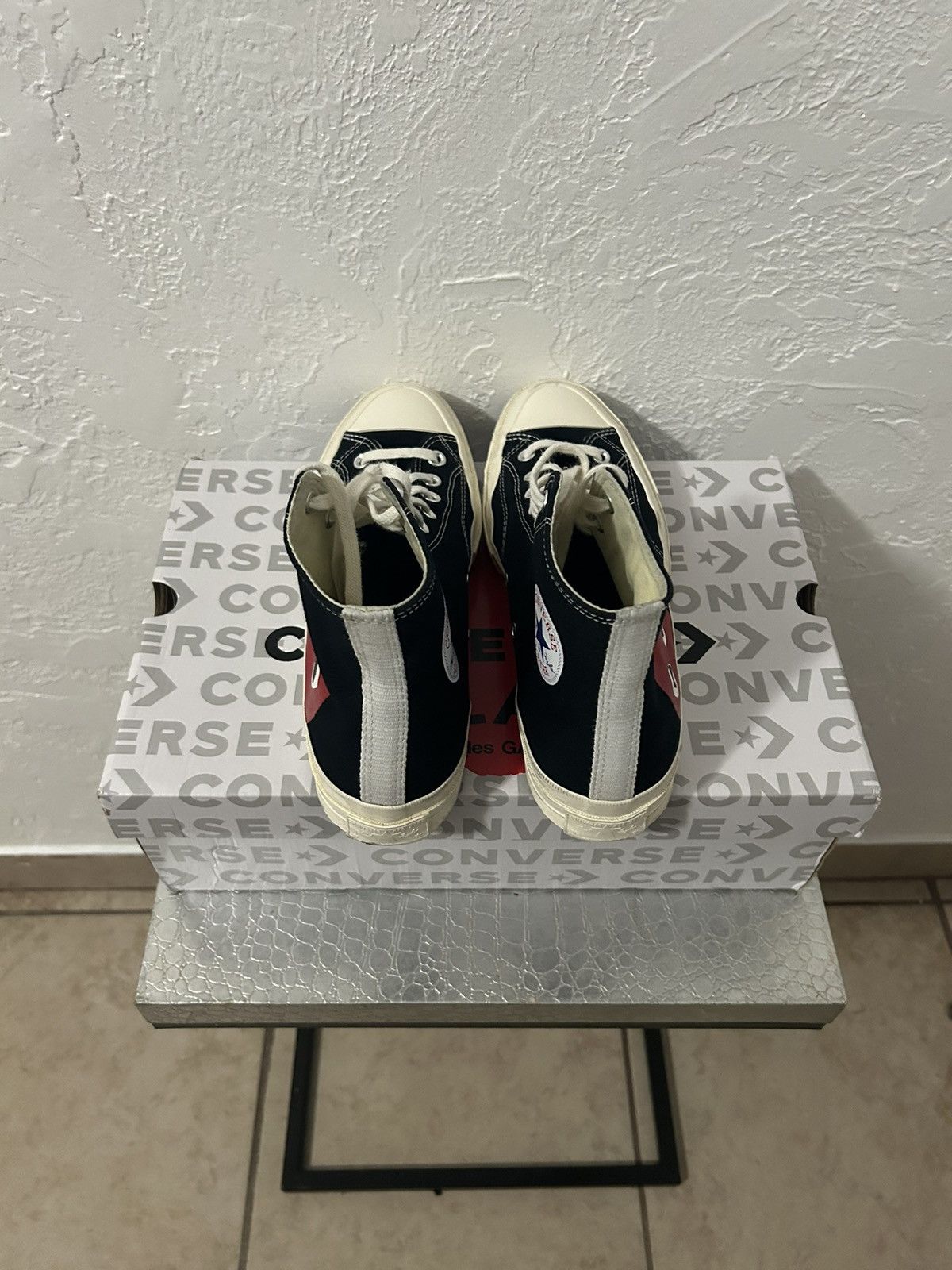 Comme des Garcons PLAY Comme Des Garçon Play Converse Black 10 Size US 10 / EU 43 - 5 Thumbnail