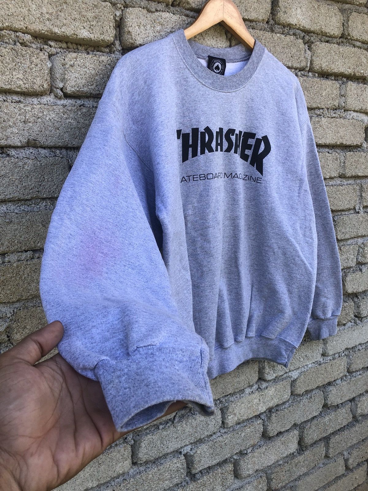 Thrasher Vintage Y2K Thrasher Skateboard Magazine Spellout Sweatshirt Size US L / EU 52-54 / 3 - 7 Thumbnail