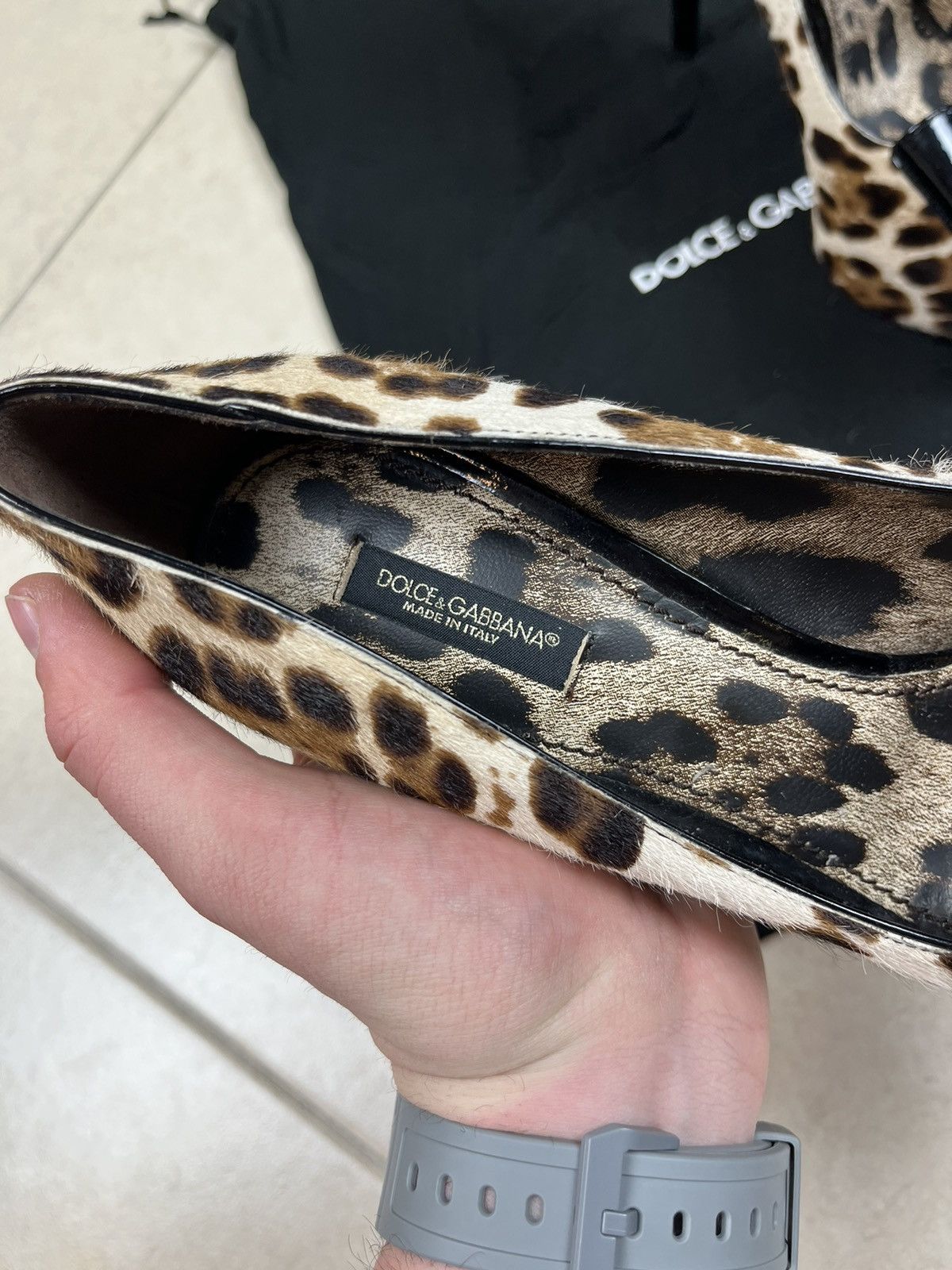 Dolce & Gabbana Dolce & Gabbana Peep Toe Pumps Size US 8.5 / IT 38.5 - 4 Thumbnail