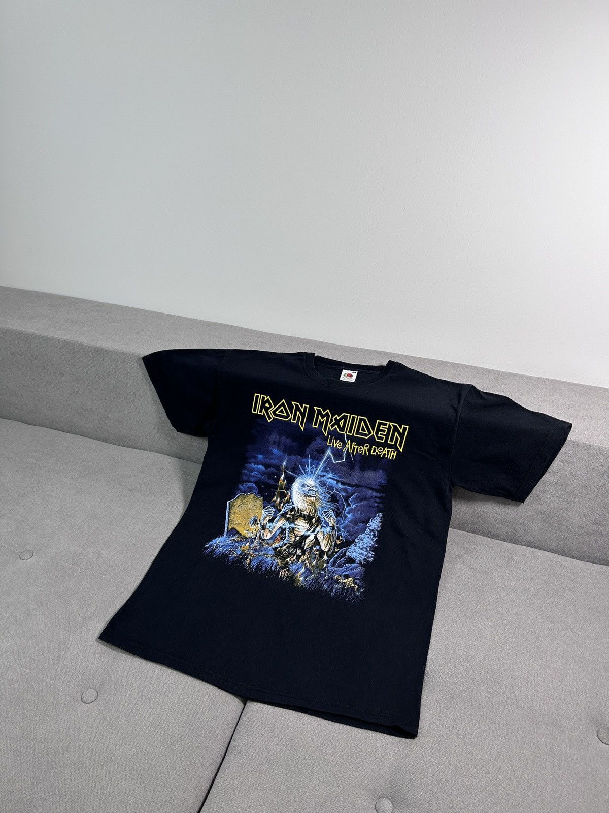 Other Iron Maiden Life After Death Black Vintage Tee Size US M / EU 48-50 / 2 - 2 Thumbnail
